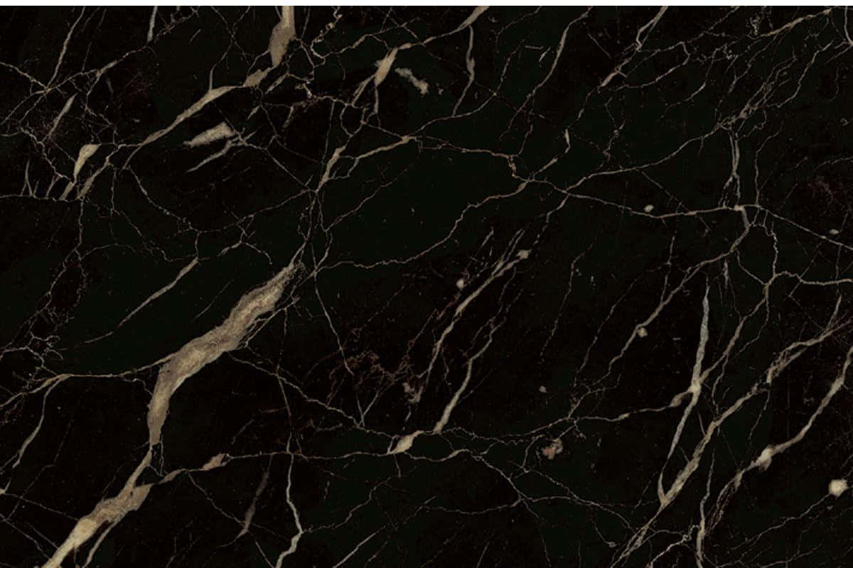 Golden Caramel In Black Marble Background