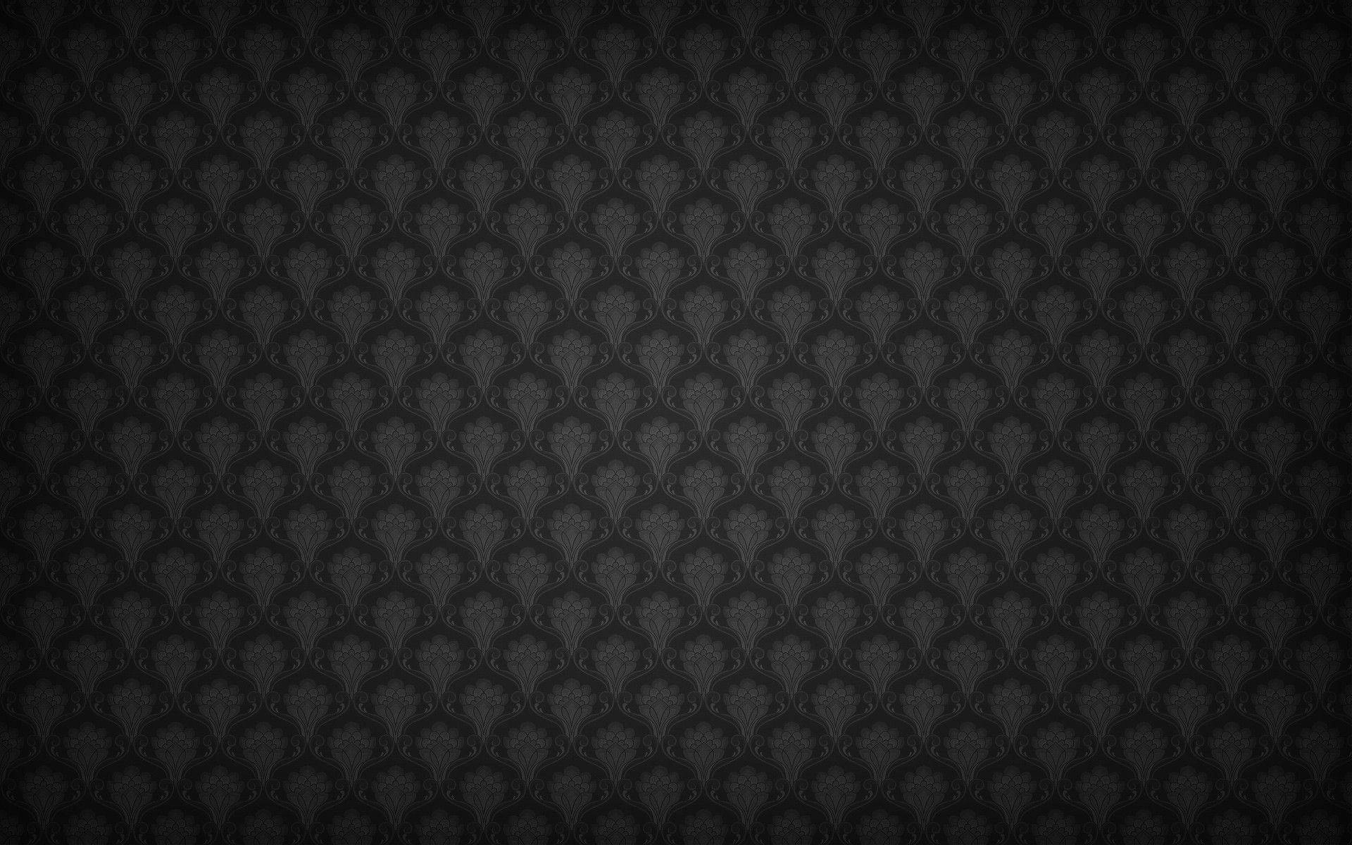 Black Vintage Basic Pattern Wallpaper