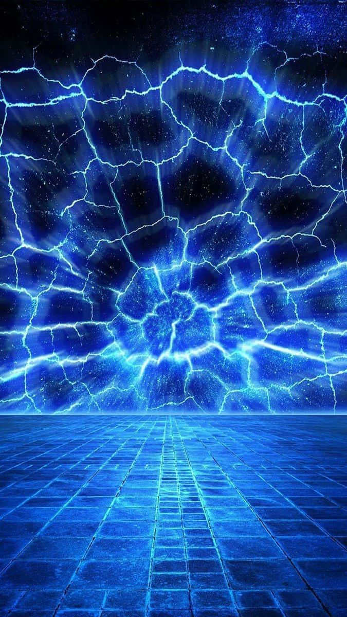 charming Blue Phone Theme Wallpaper