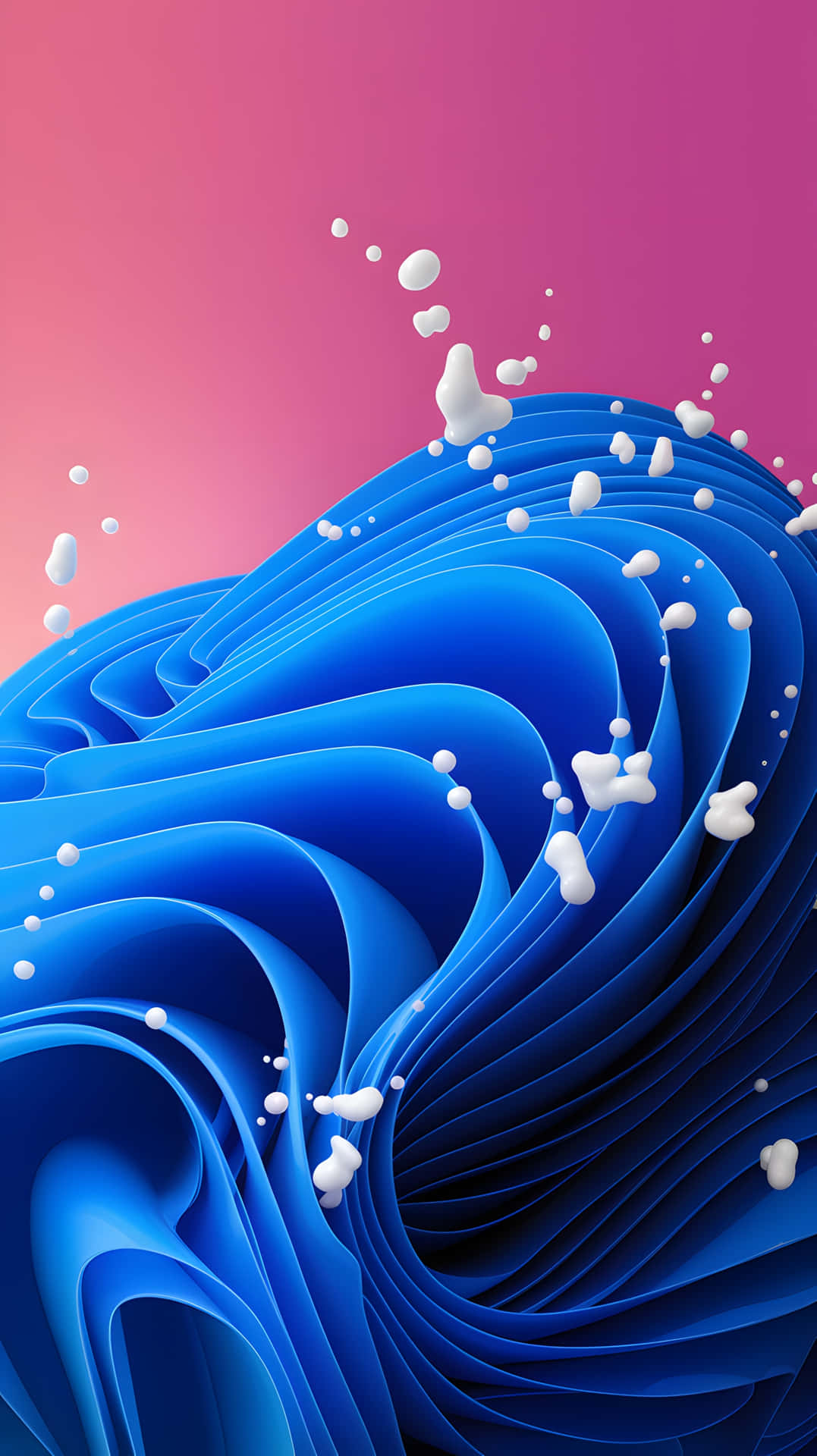 Blue Wave Abstract Wallpaper