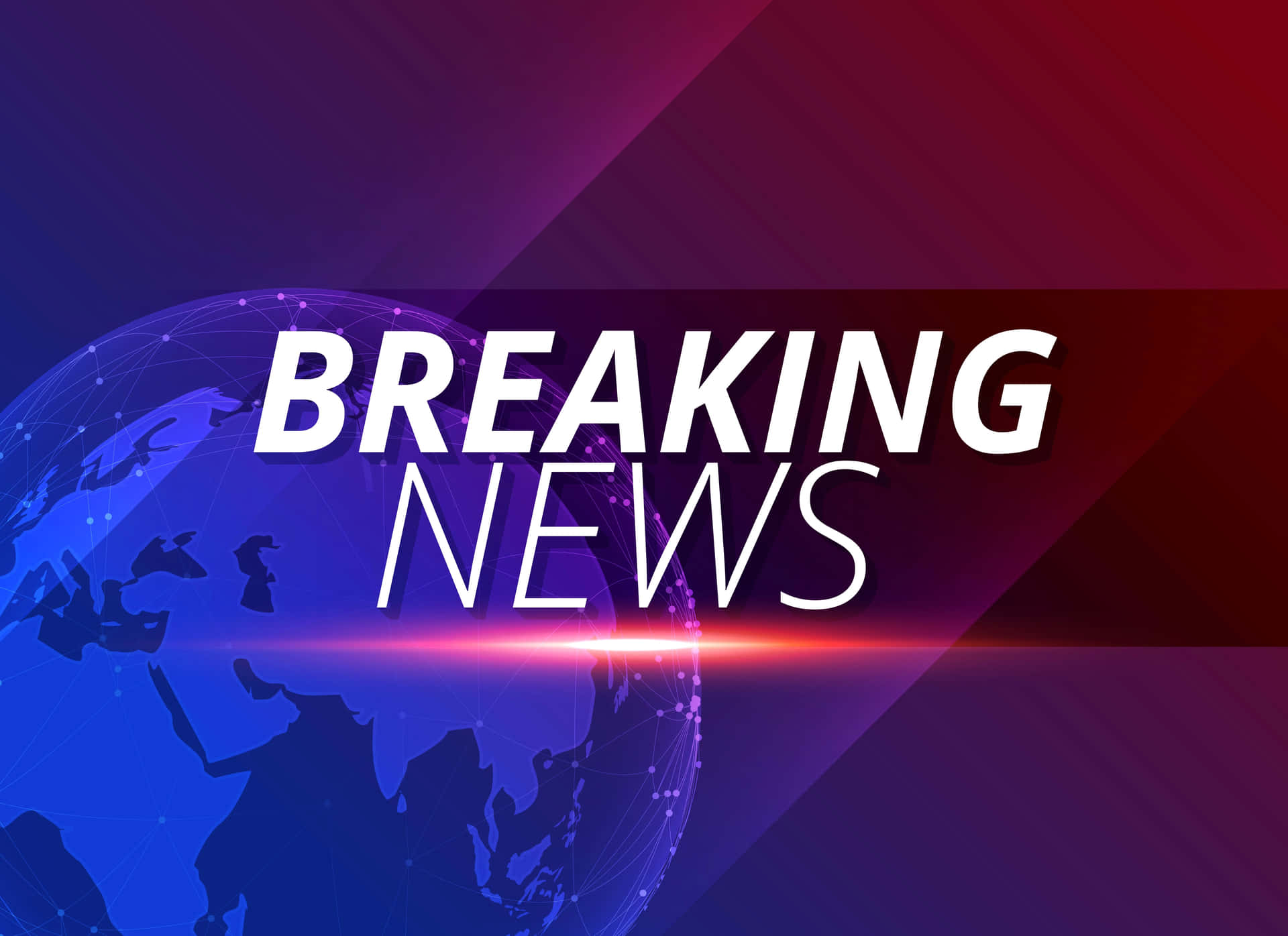 Breaking News Background Banner Red And Blue Faded Effect