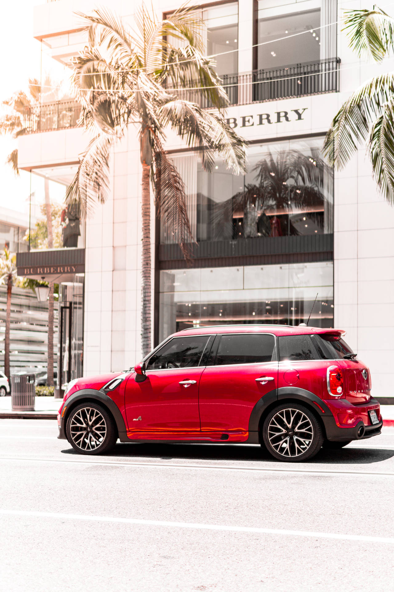 Burberrye Mini Cooper. Papel de Parede