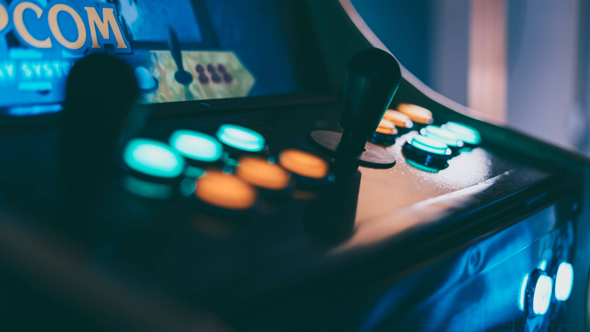 Macchina Arcade Capcom Sfondo