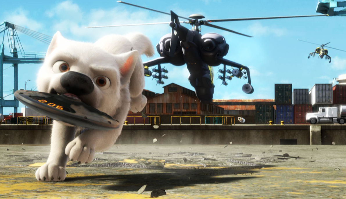 Caption: Lightning Bolt Striking During Evening Storm