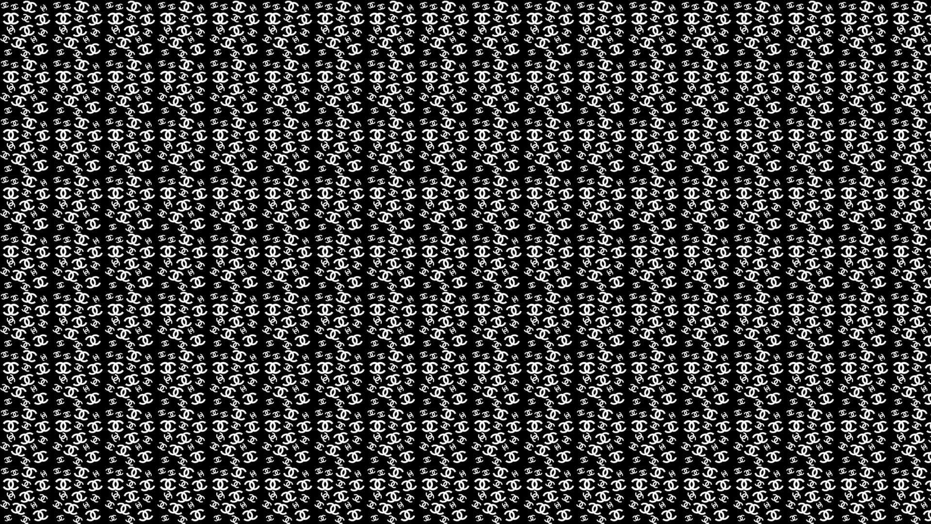 Chanel Logo Random Pattern Wallpaper