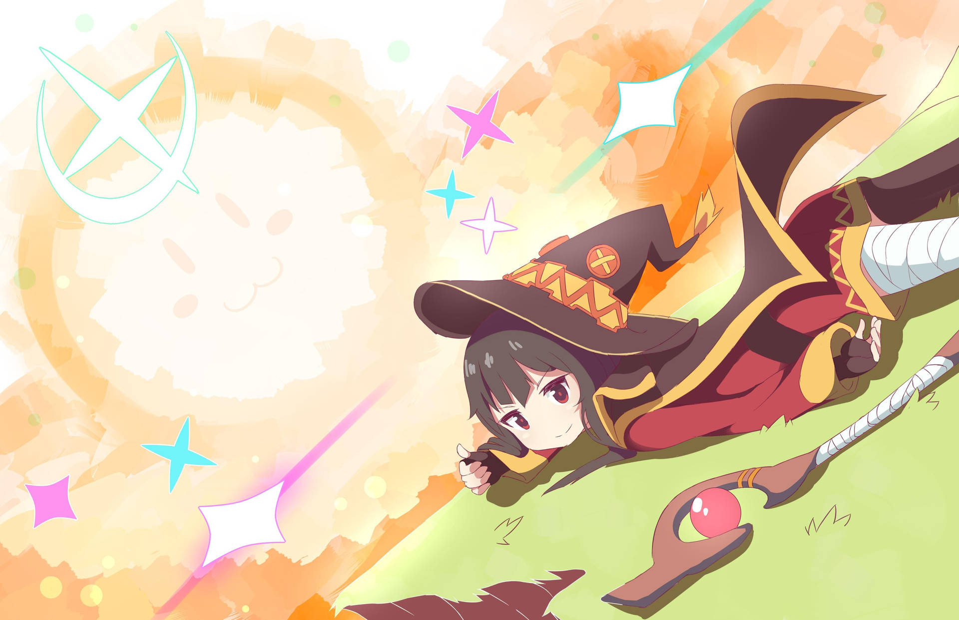 Chibimegumin En El Campo Fondo de pantalla