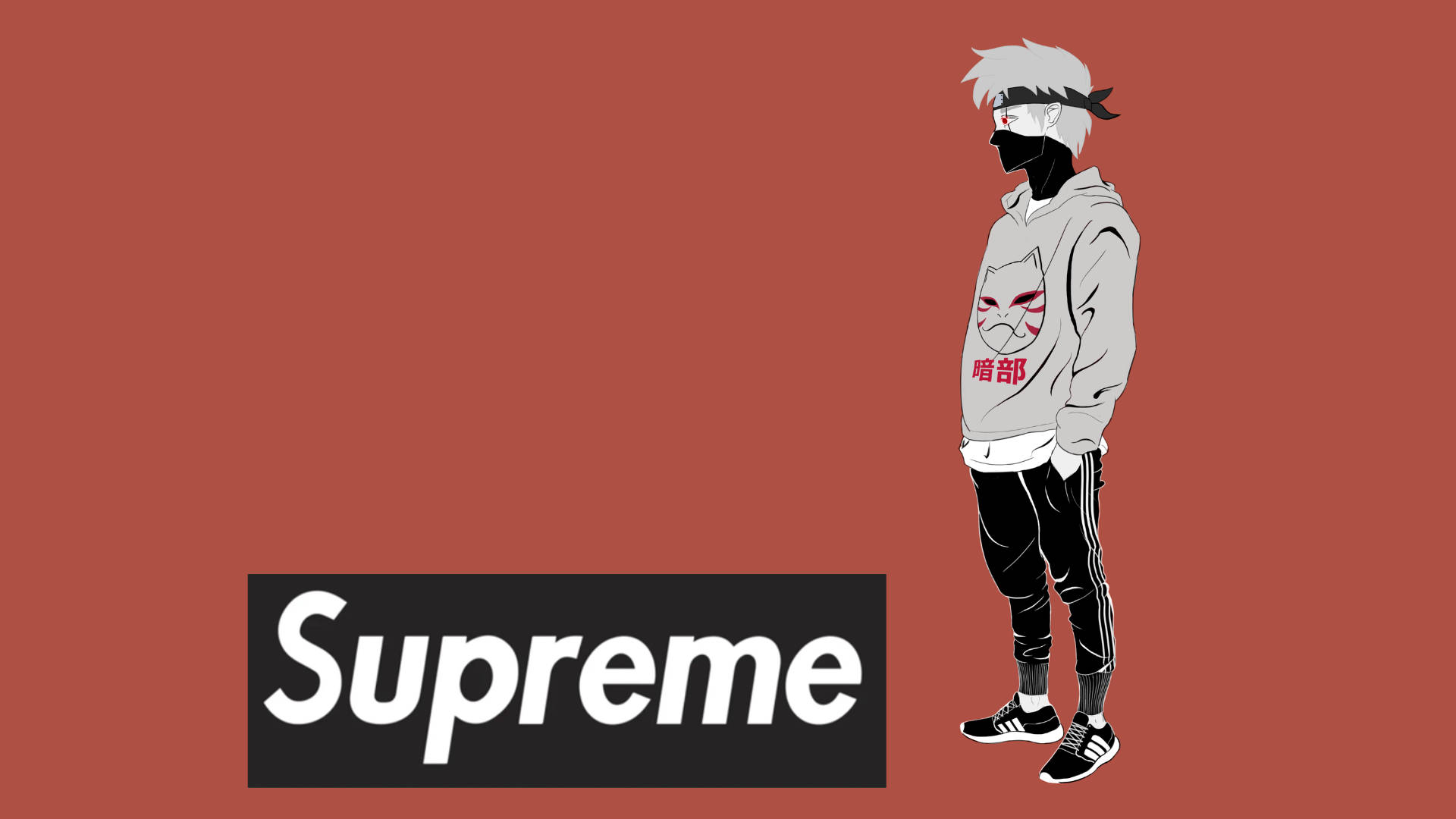 Chill Og Komfortabel Kakashi Hatake Supreme Wallpaper Wallpaper