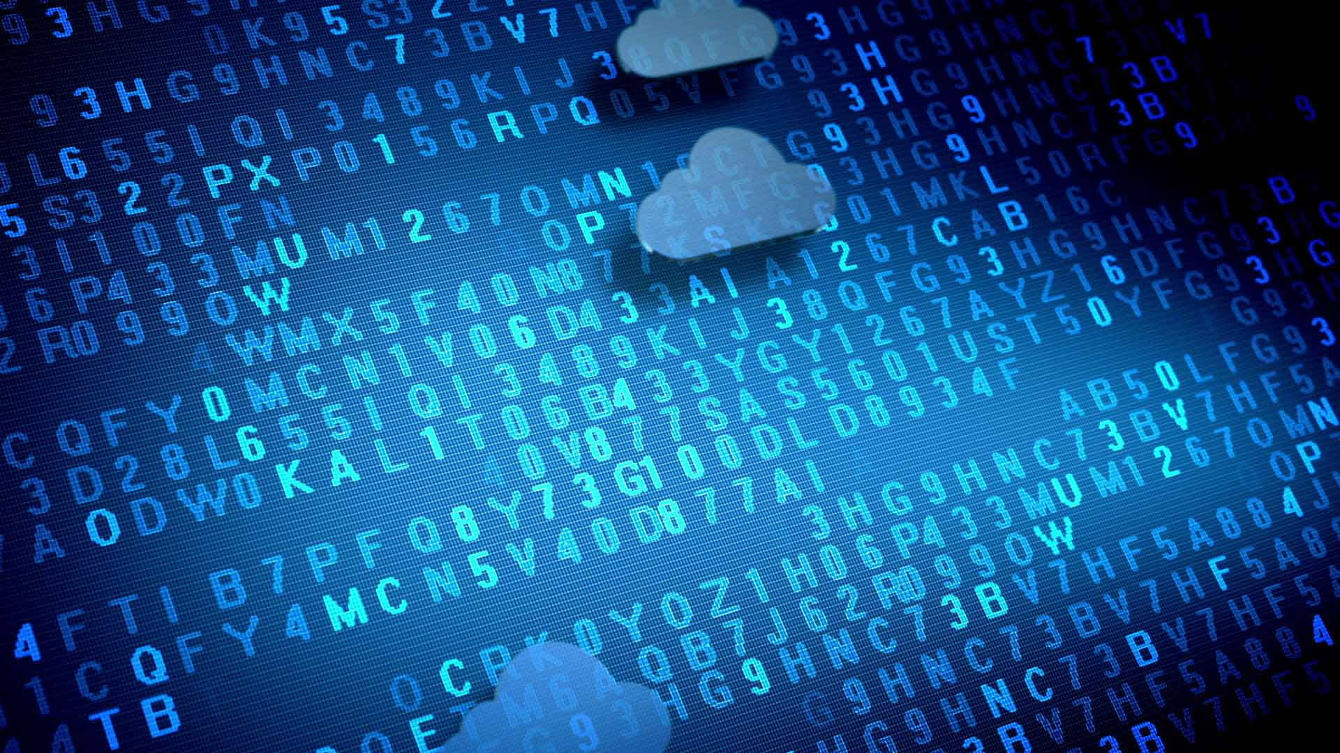 Cloudspeicher Dunkelblaues Ästhetisches Design Wallpaper