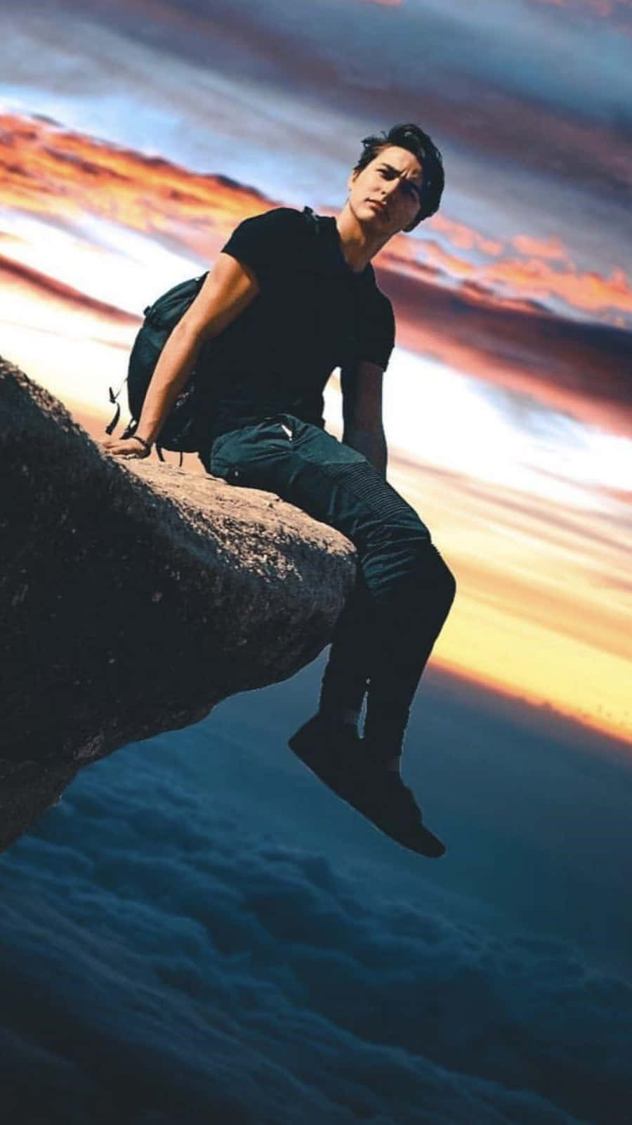 Colby Brock Sam og Colby med strand tapet Wallpaper