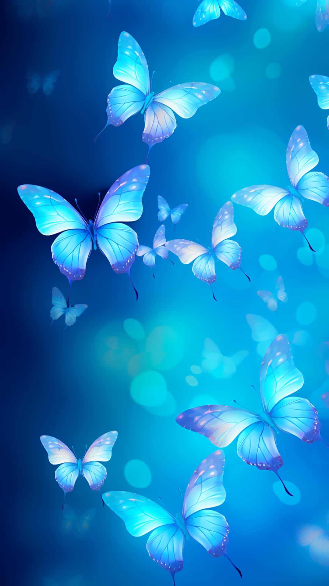 Colourful Multiple Butterfly Wallpaper