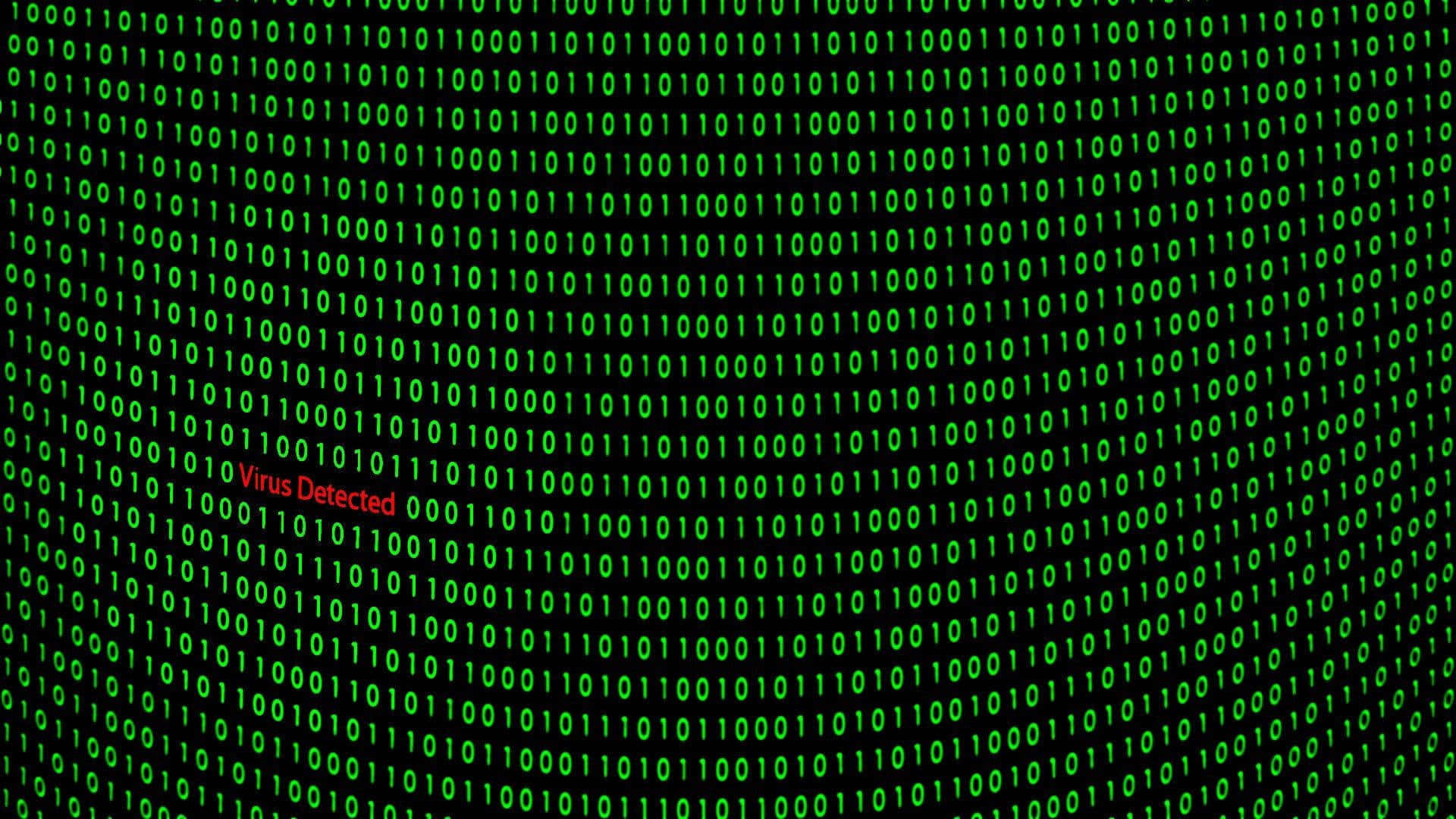 Virus De Code Informatique Détecté Fond d'écran