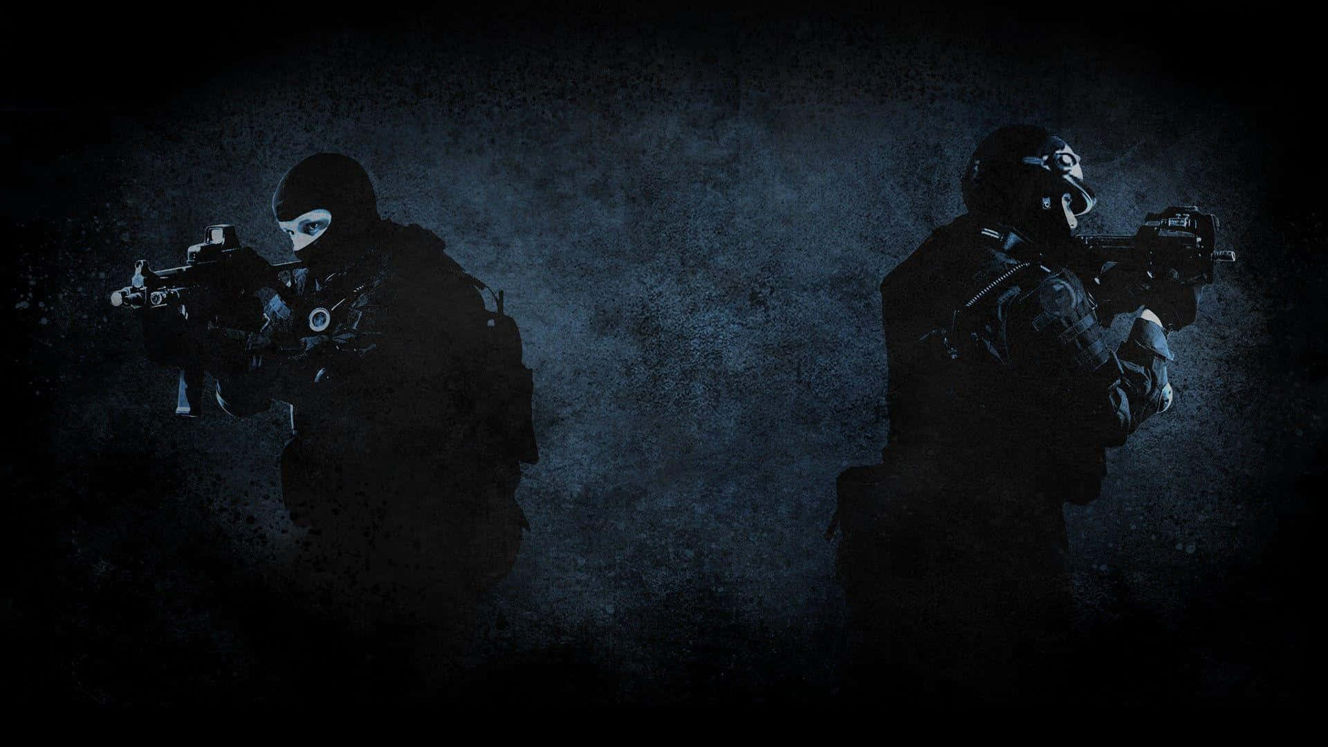 Fantasticoposter Oscuro Del Contatore Di Counterstrike Terroristico. Sfondo
