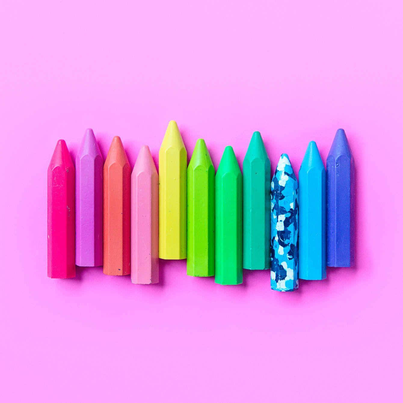 Vibrant Crayon Background