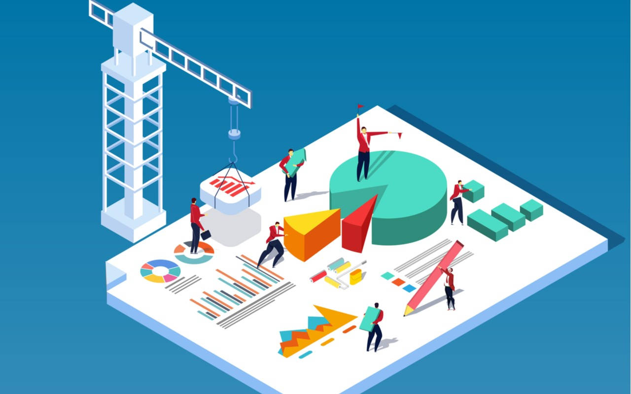 Datenbankverarbeitungsvektor Wallpaper