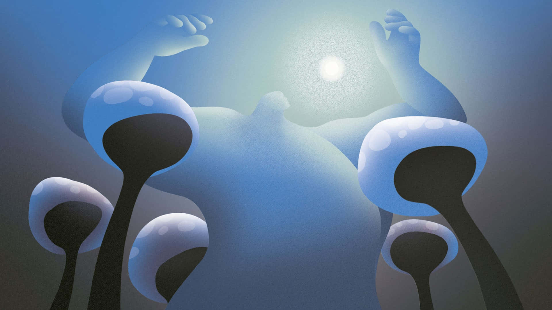 Daunting Soft White Man Wallpaper