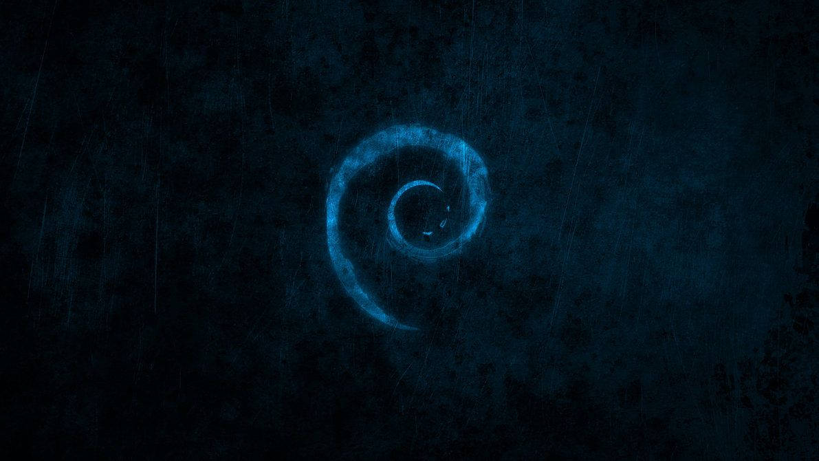 Debian Dark Blue Deviantart Sfondo
