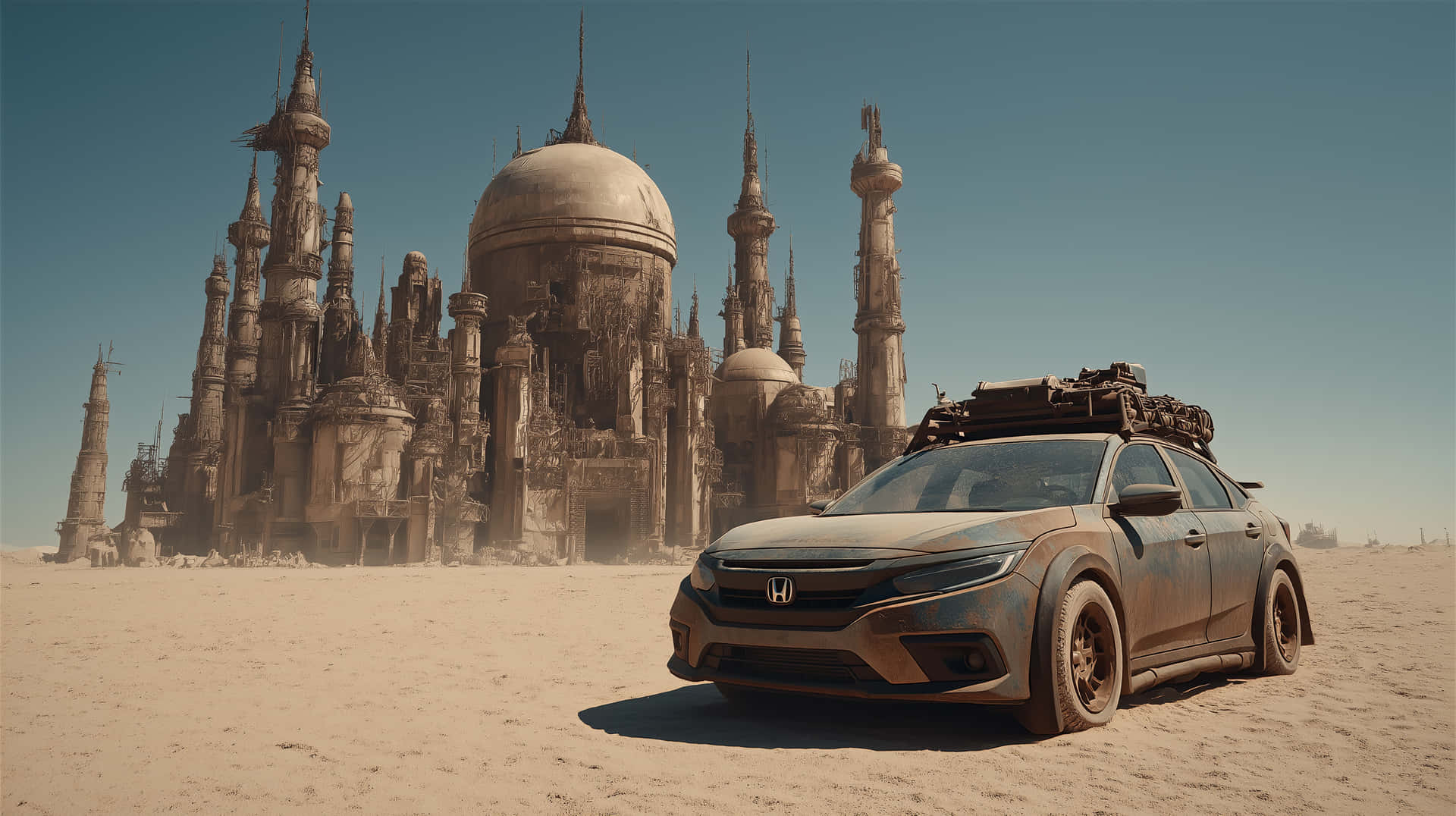 Desert Outpost Wallpaper