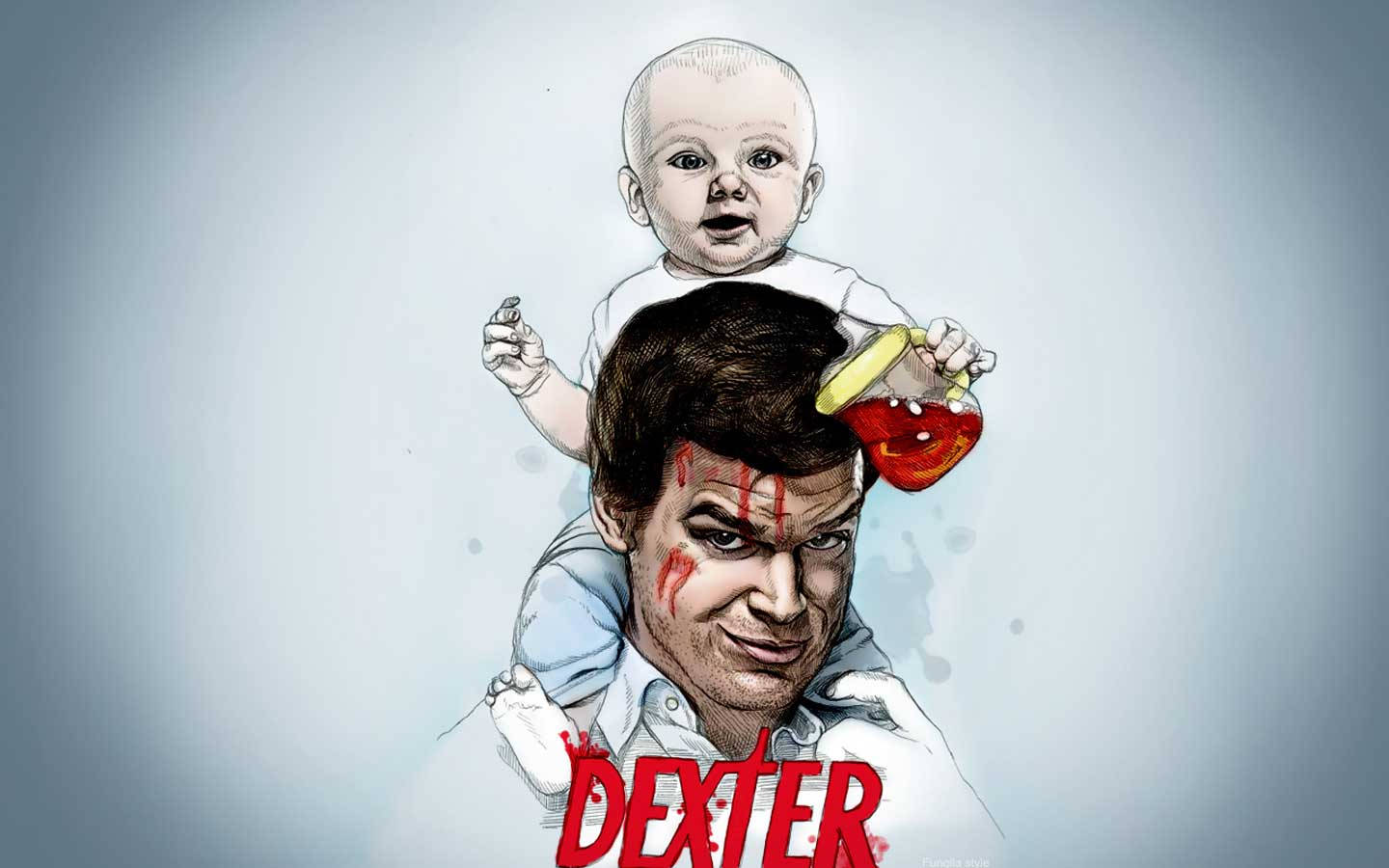 Dextermorgan Bebé Pintura Digital Fondo de pantalla