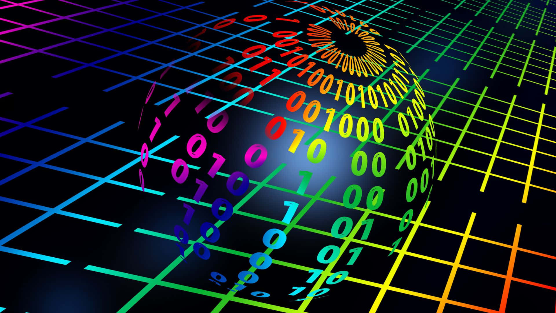 Digitale Datenstromvisualisierung Wallpaper