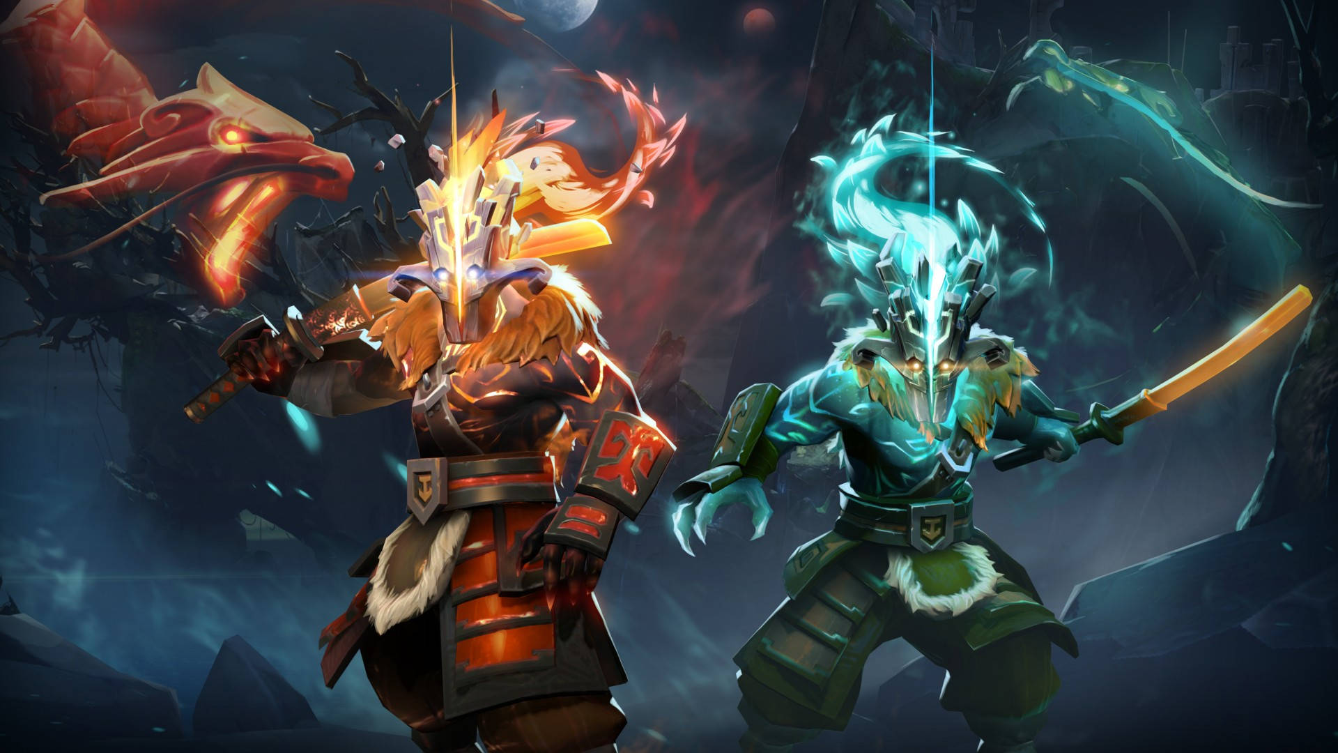 Caption: "Skirmish Magnificence - Dota 2 Desktop Background" Wallpaper