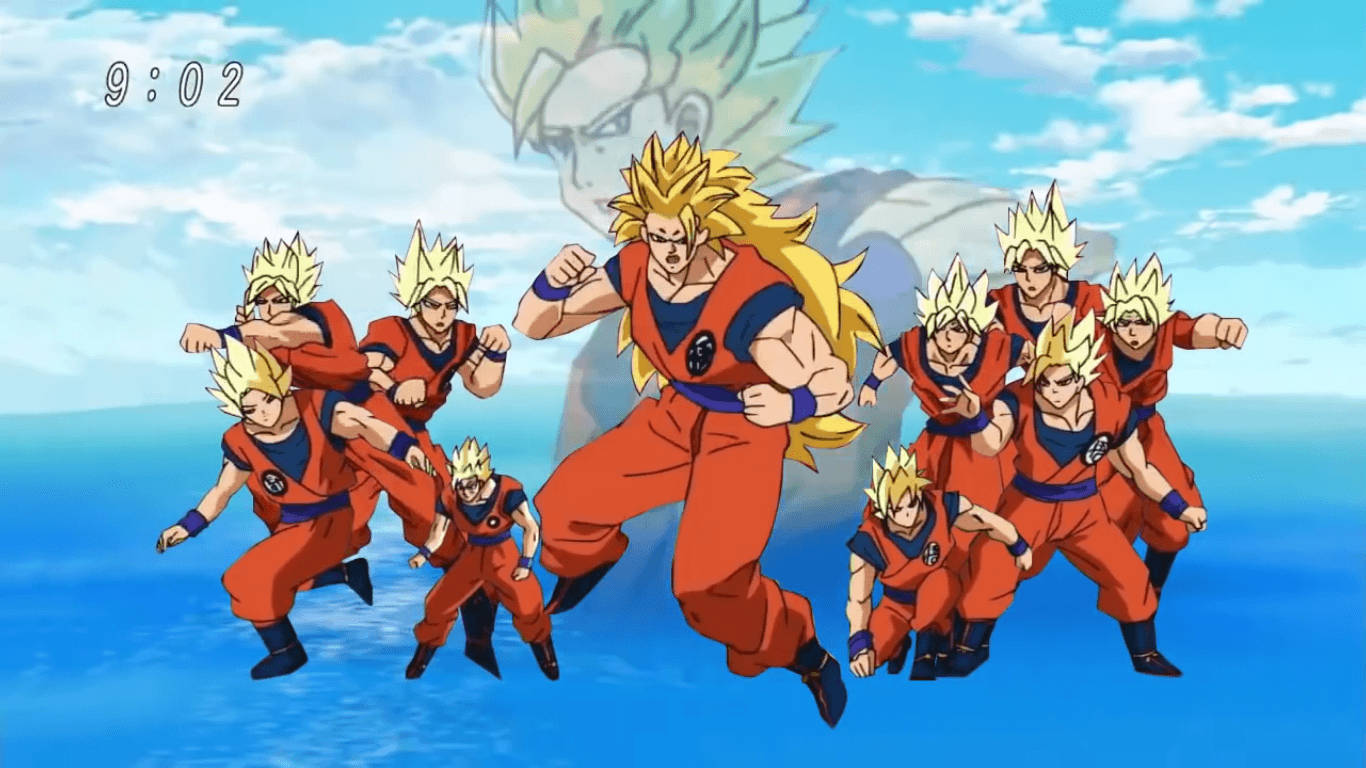 Goku kæmper mod den onde Majin Buu i kulminationen af den 