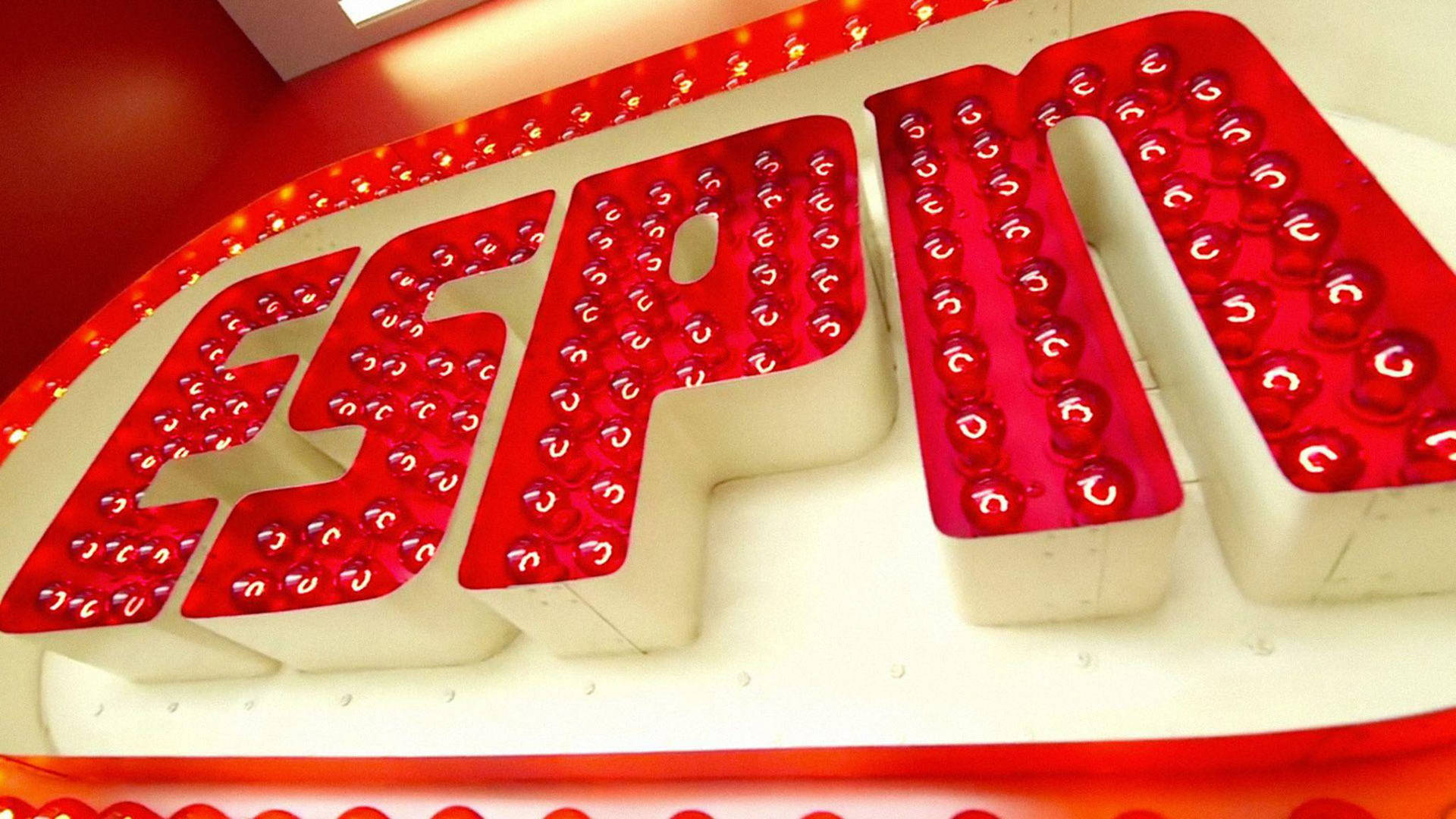ESPN Logo With Lights Wallpaper