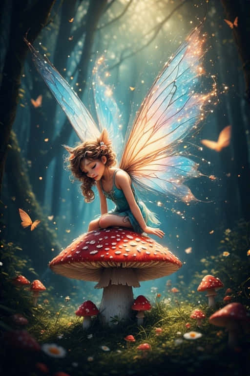 Fairy Whispers Enchanted Forest Wallpaper