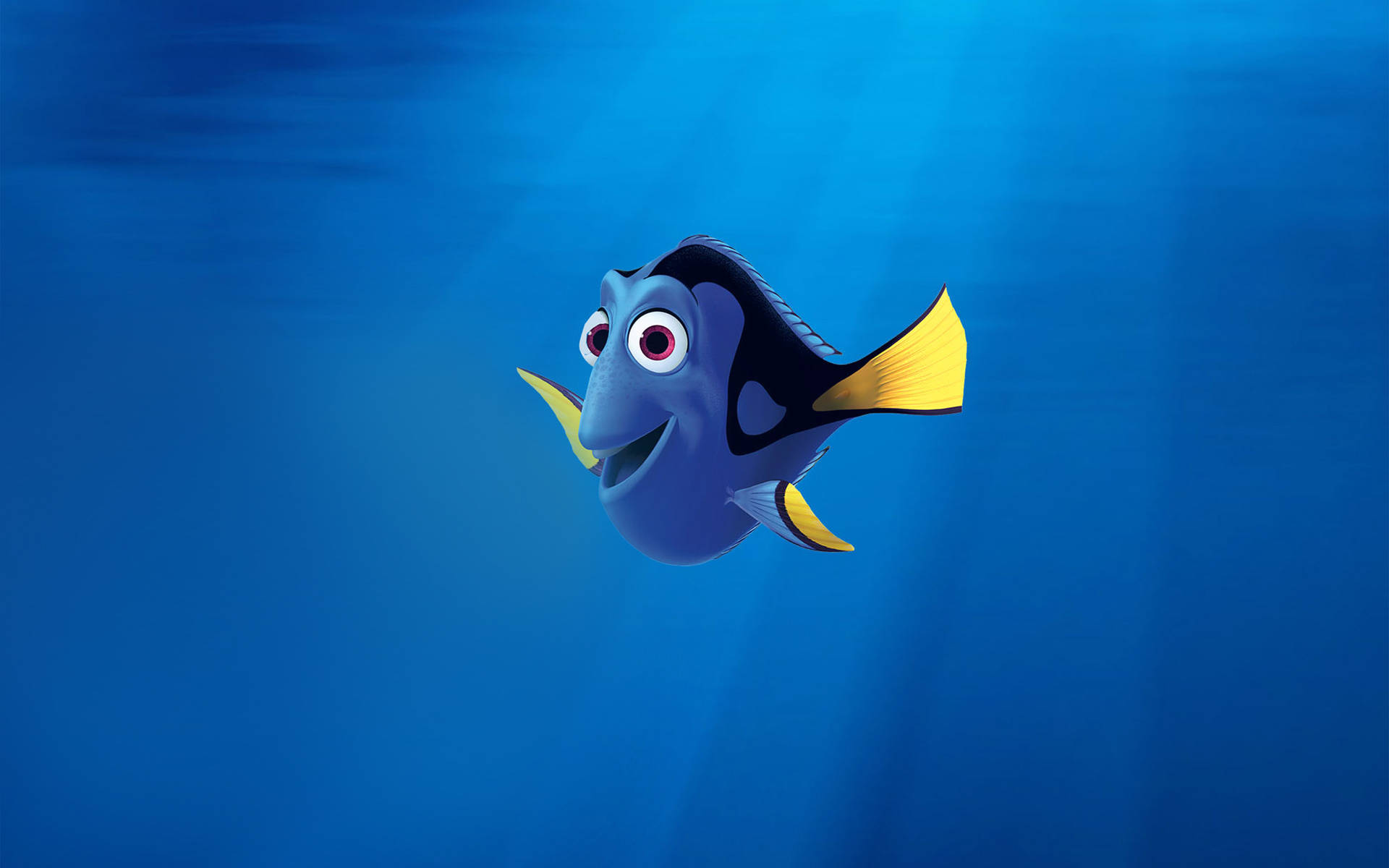 Finding Dory In Crystal Blue Background