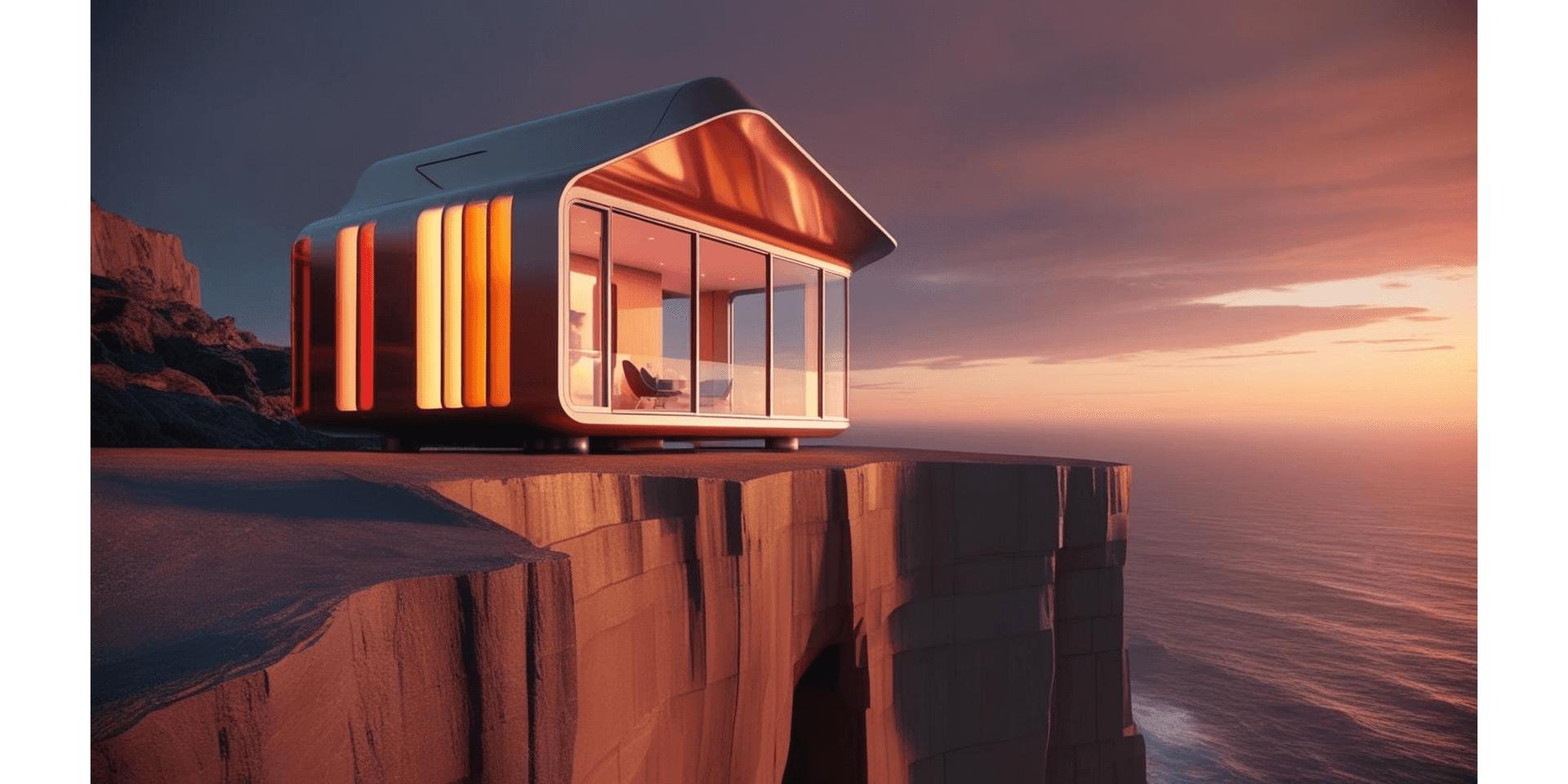 Floating House Above Water Wallpaper