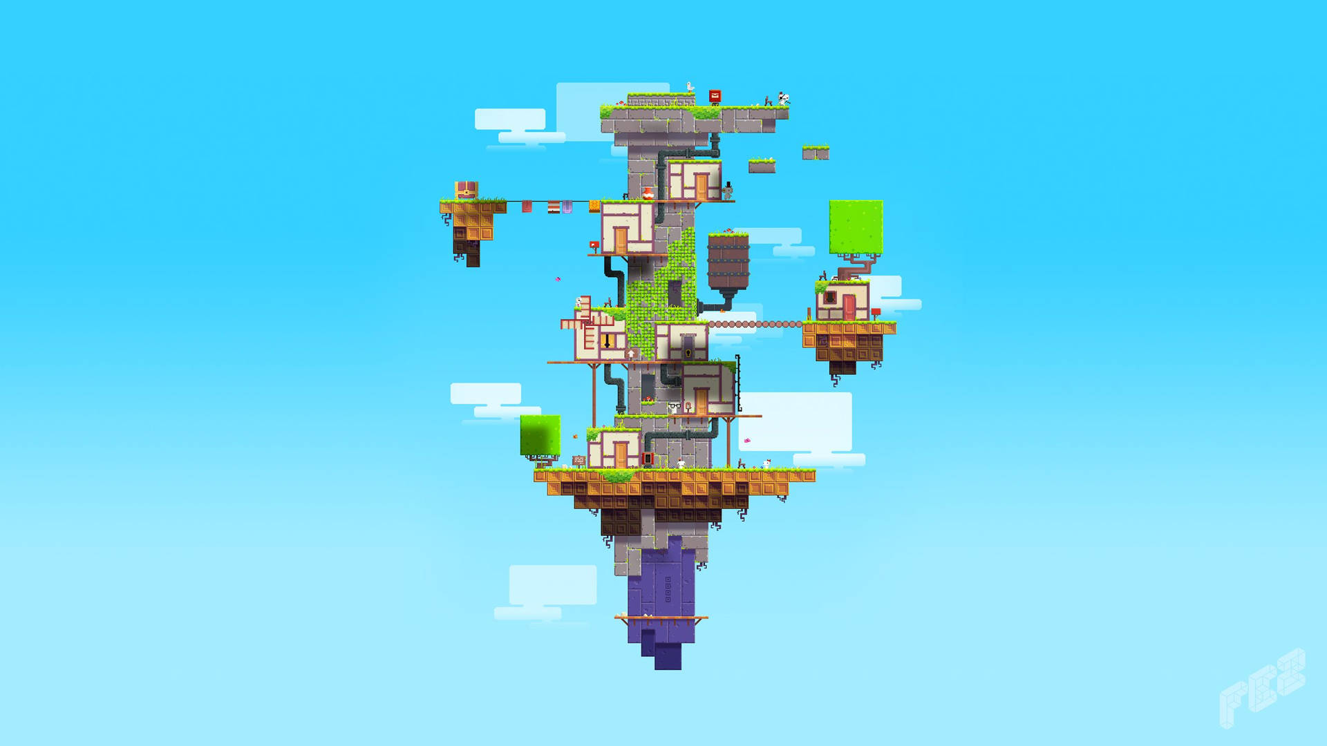 Lugarflotante 8 Bits. Fondo de pantalla