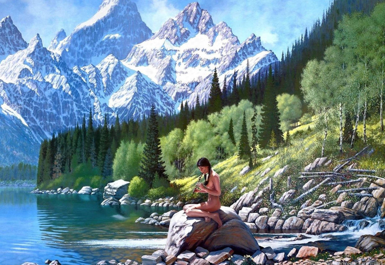 Flute 3D Nature Wallpaper