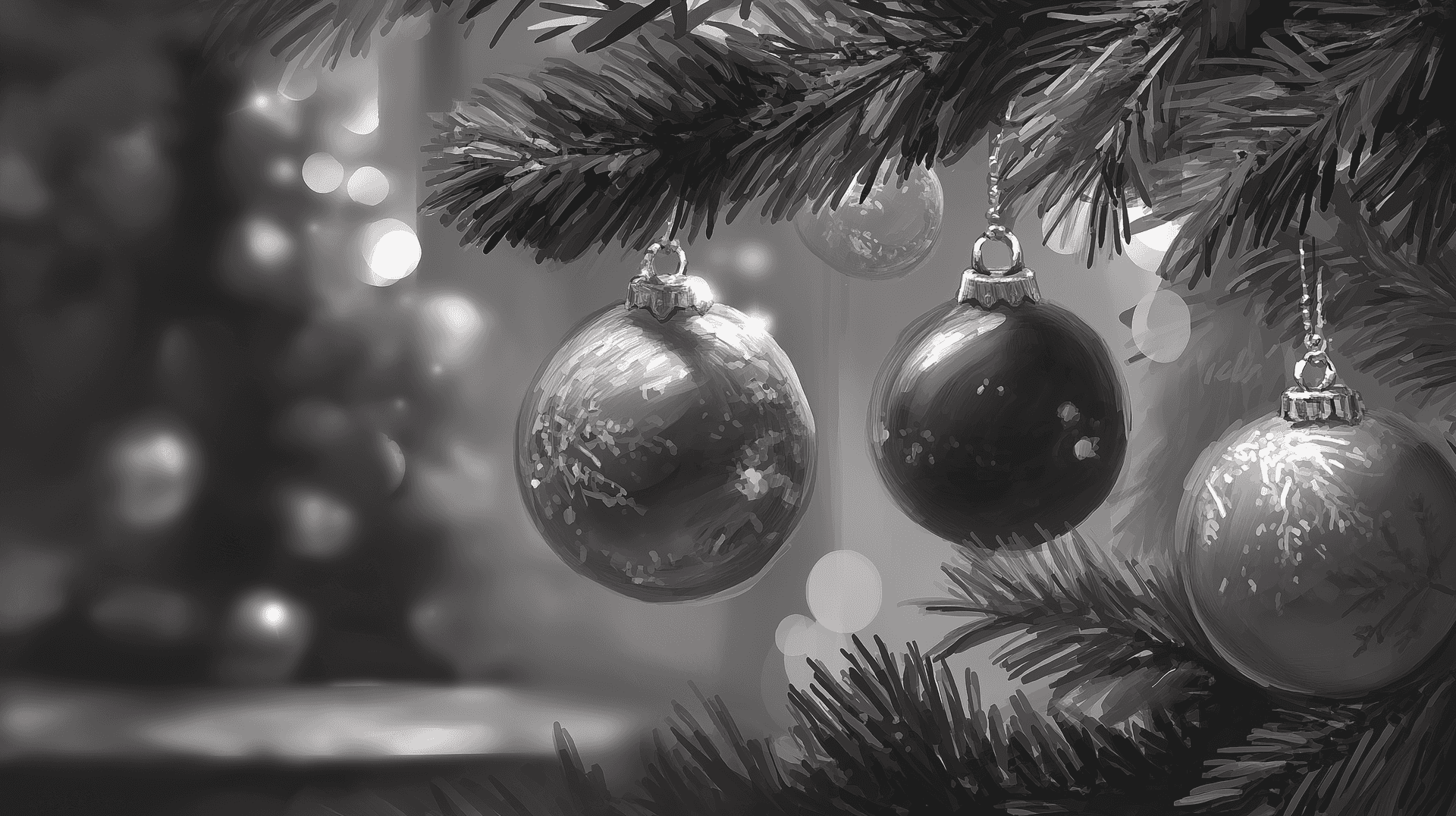 Forest Holiday Glow Wallpaper