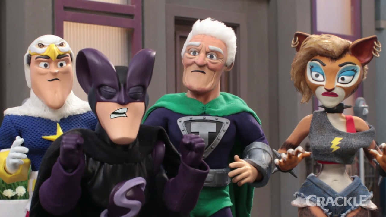 Het Onstuitbare Team Van Supermansion Achtergrond