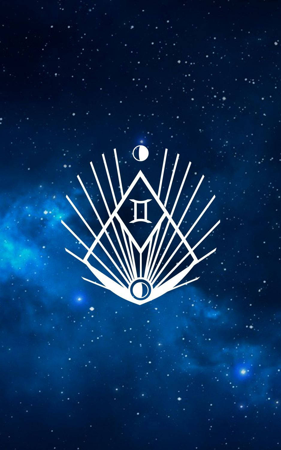 Gemini Trekant Tvilling Bakgrunnsbildet