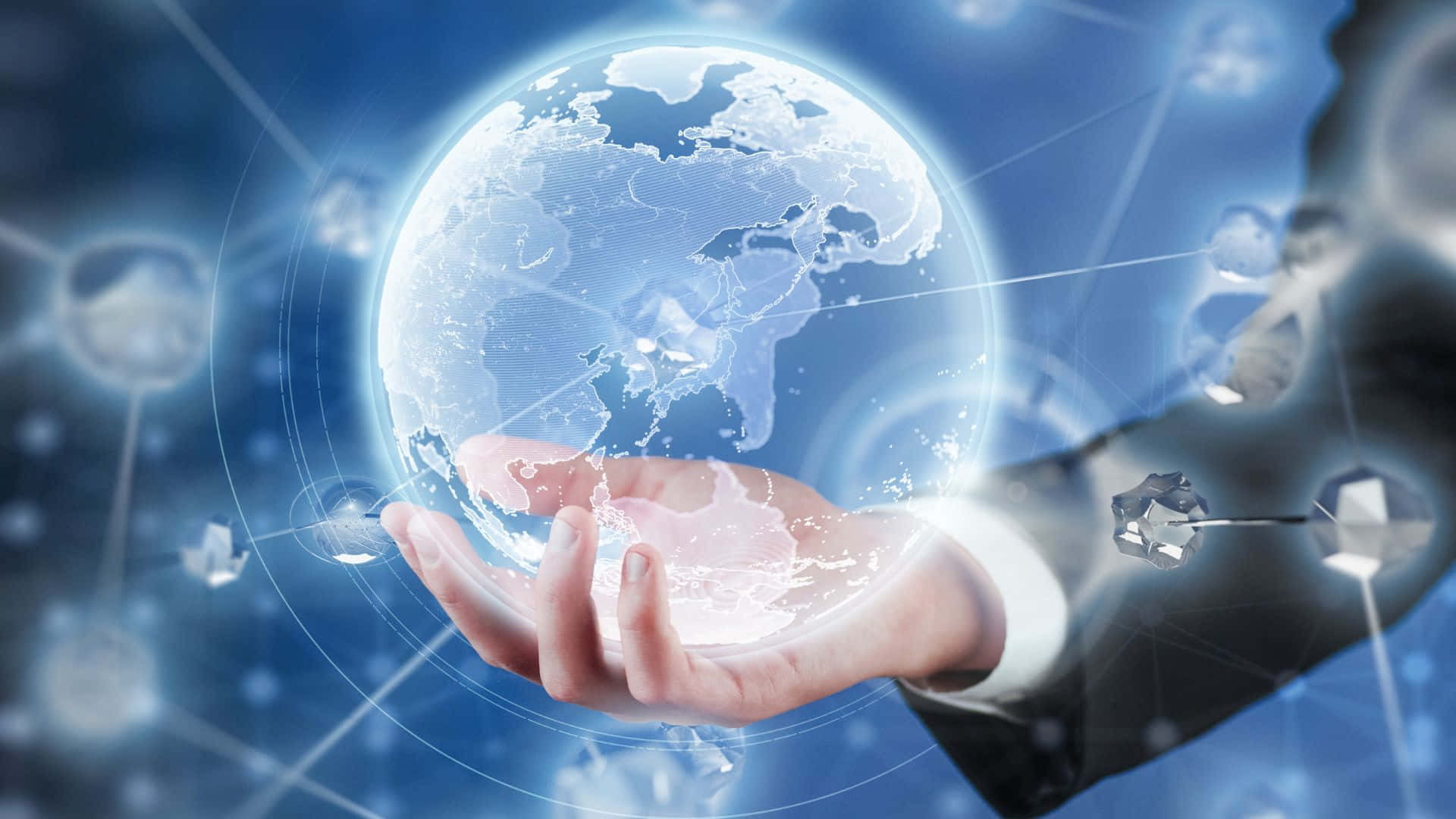 Globale Konnektivitätskonzept Wallpaper