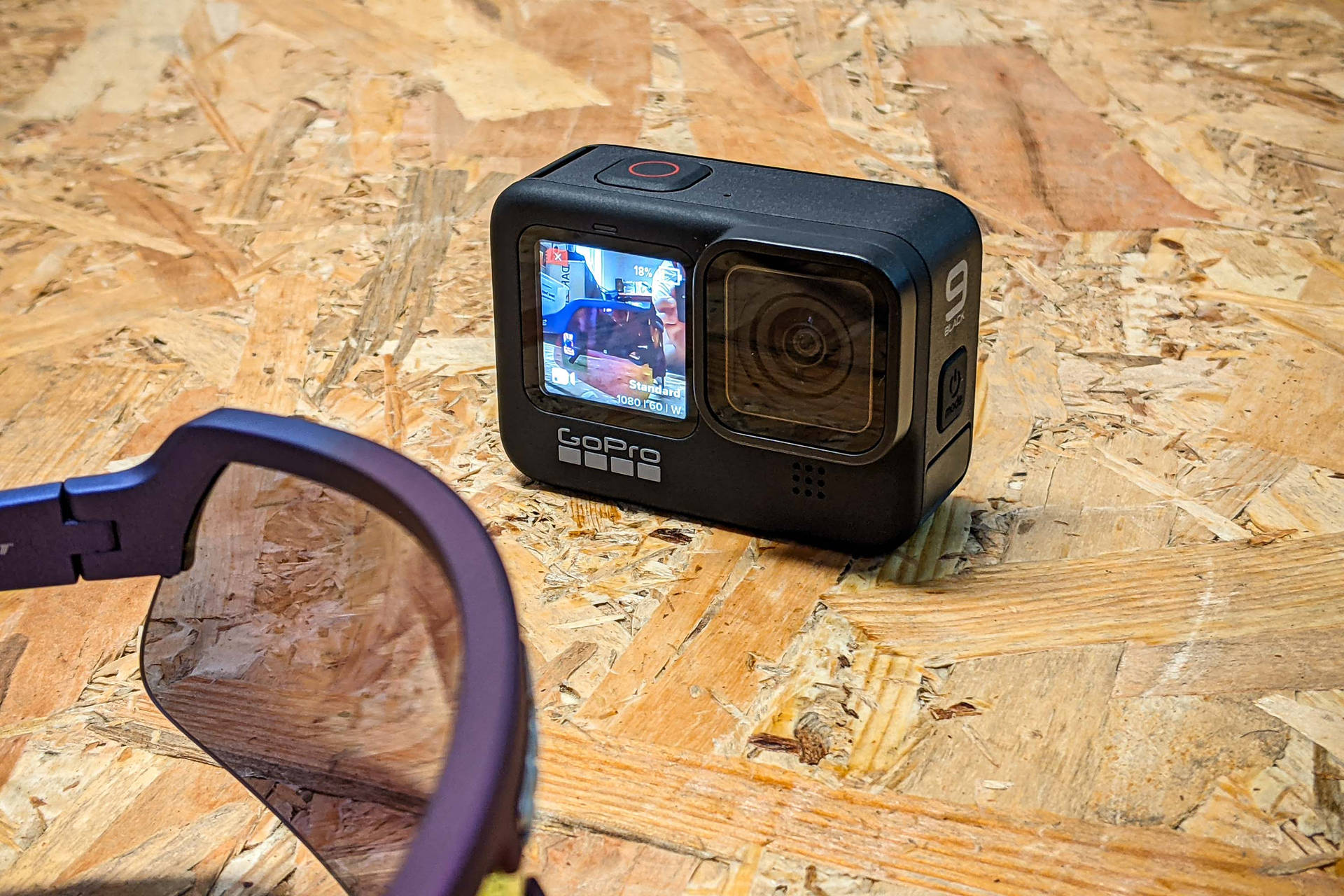 Indrukwekkende Close-up Foto Van De Nieuwe Gopro Hero 9 Achtergrond