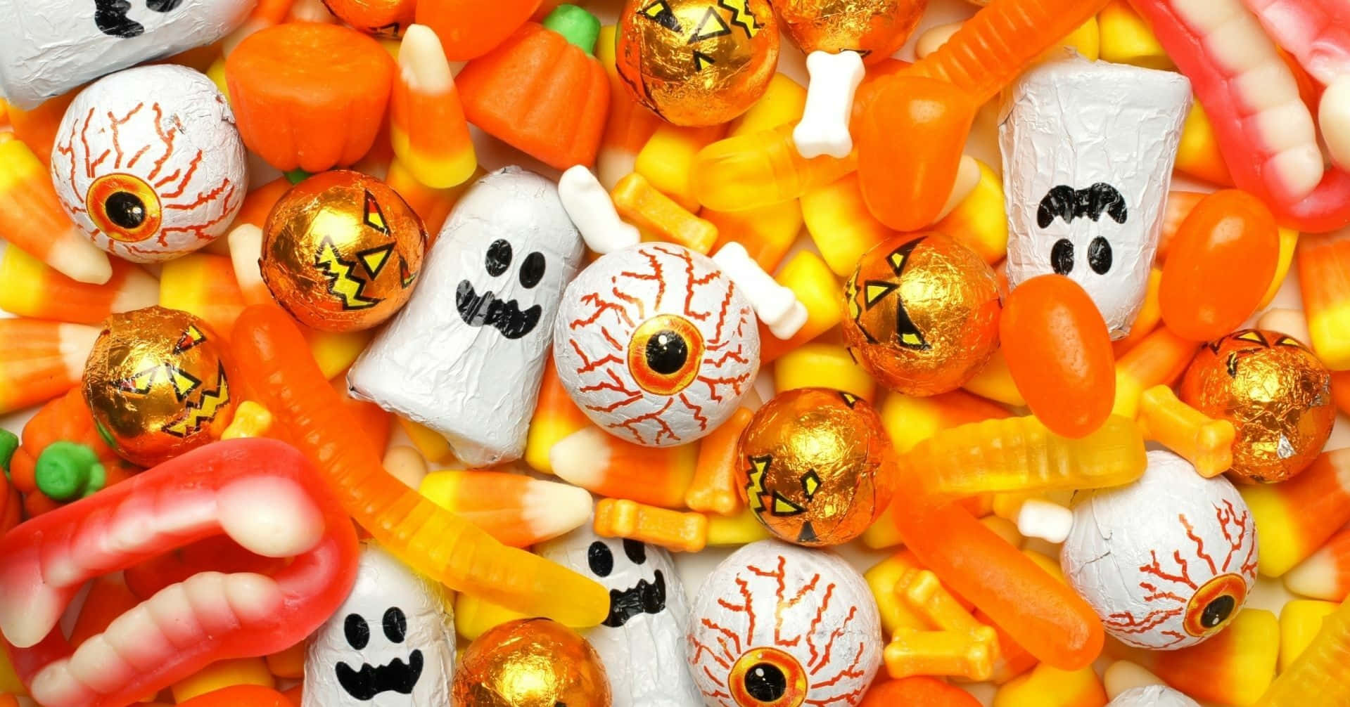 Candy Treats Halloween Zoom Background