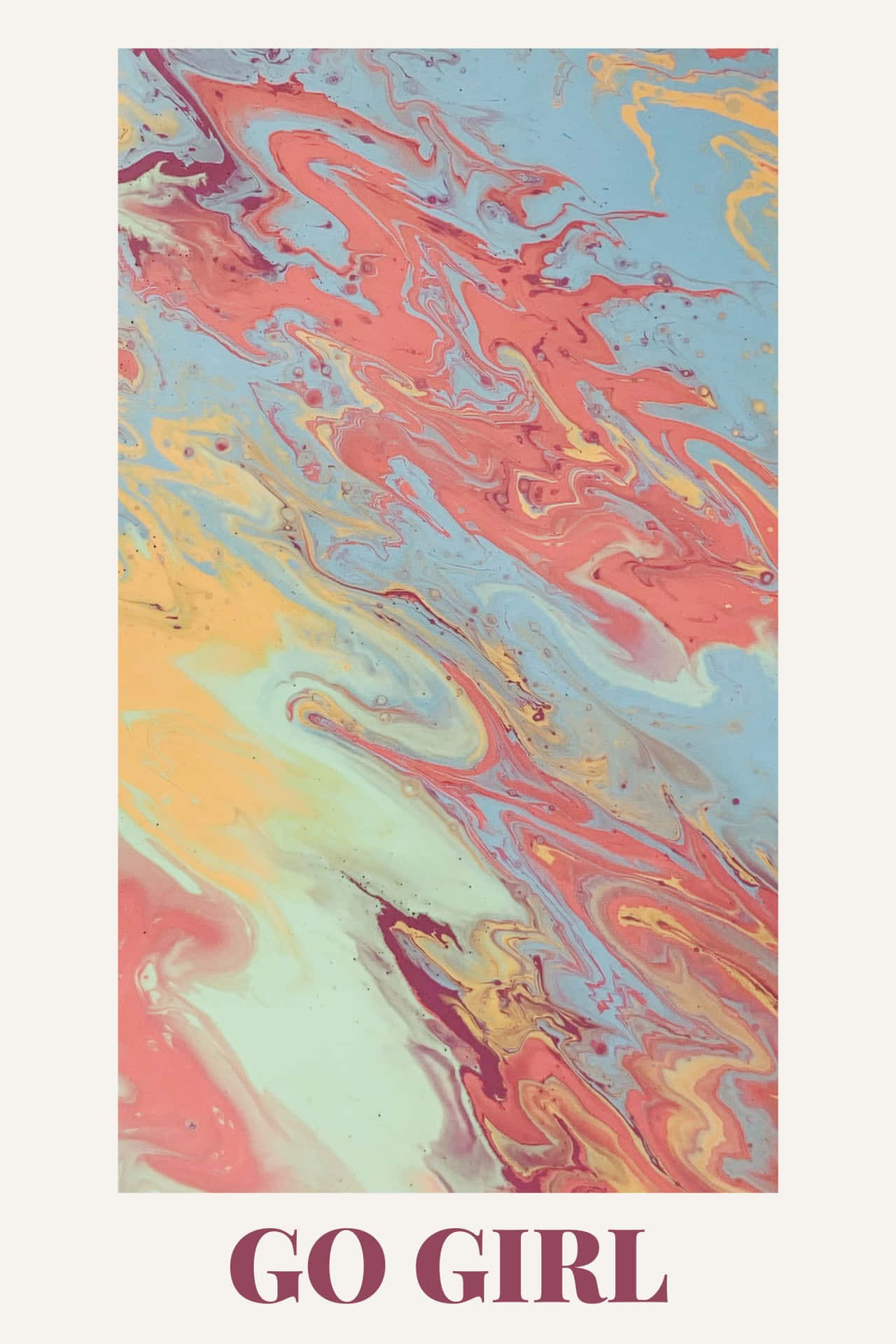 Color Mixture HD Marble Background