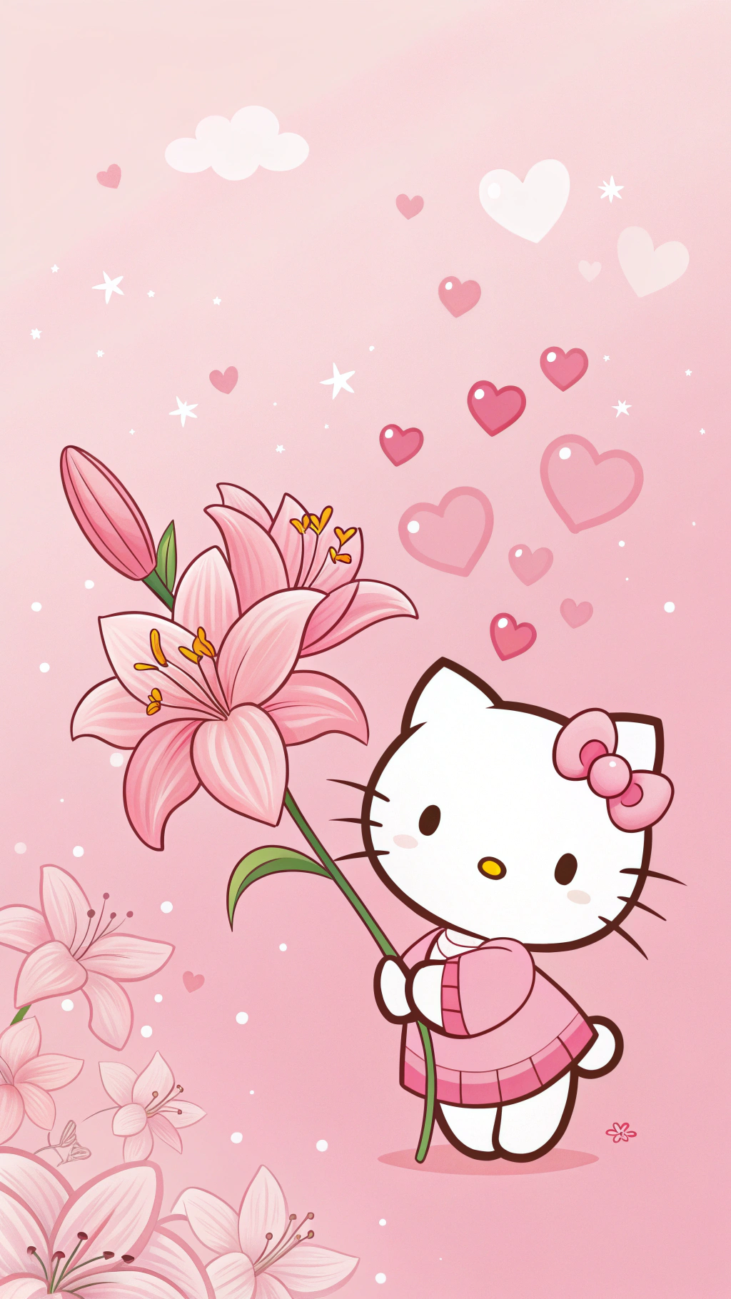 Hello Kitty's Gift Will Melt Your Heart Wallpaper