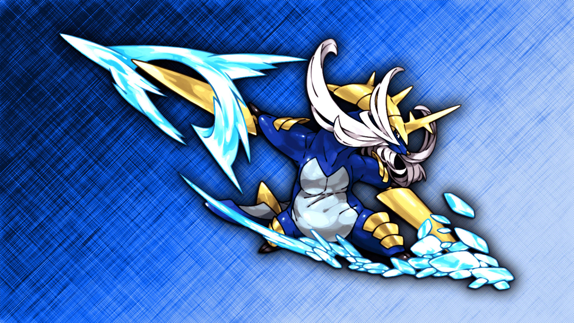 High-Contrast Fan Art Samurott Wallpaper