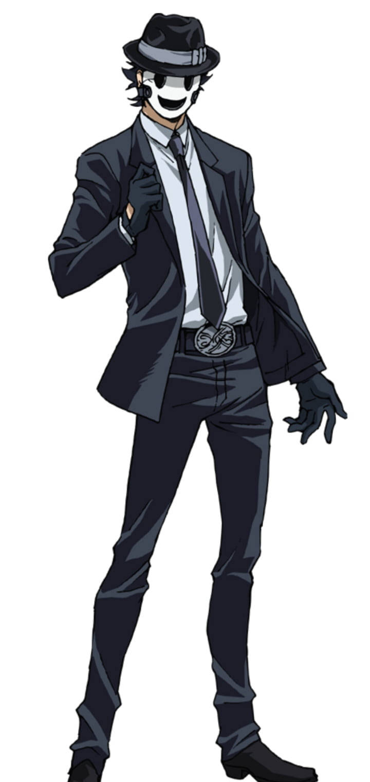 Invasãode Altos Edifícios Máscara Sorridente. Papel de Parede