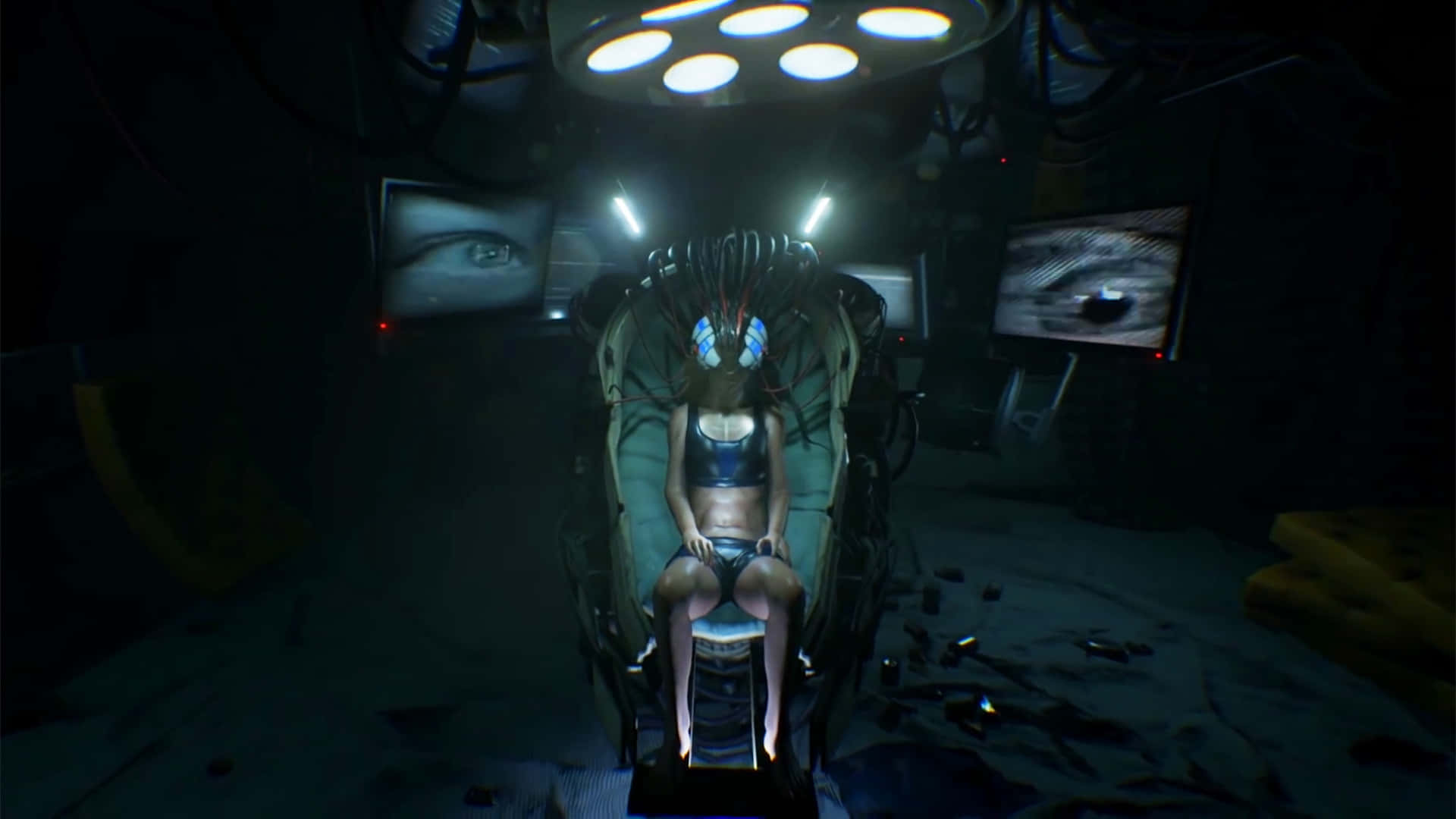 Haunting Graveyard in a Horror Game Wallpaper