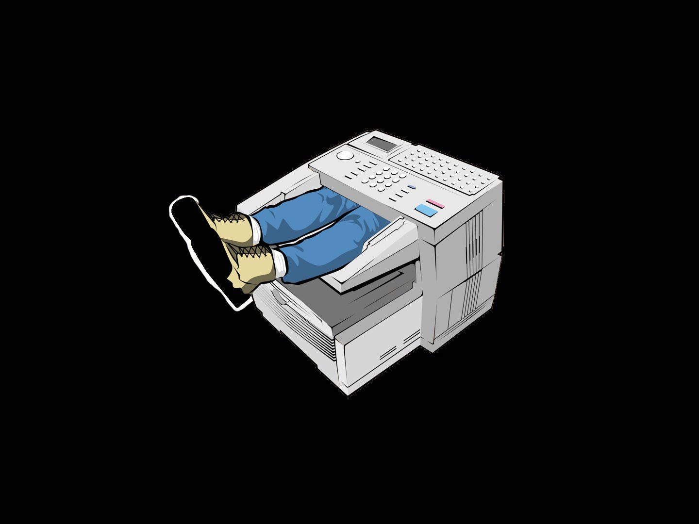 Ihmisen Jalat Tulostimessa Taustakuva