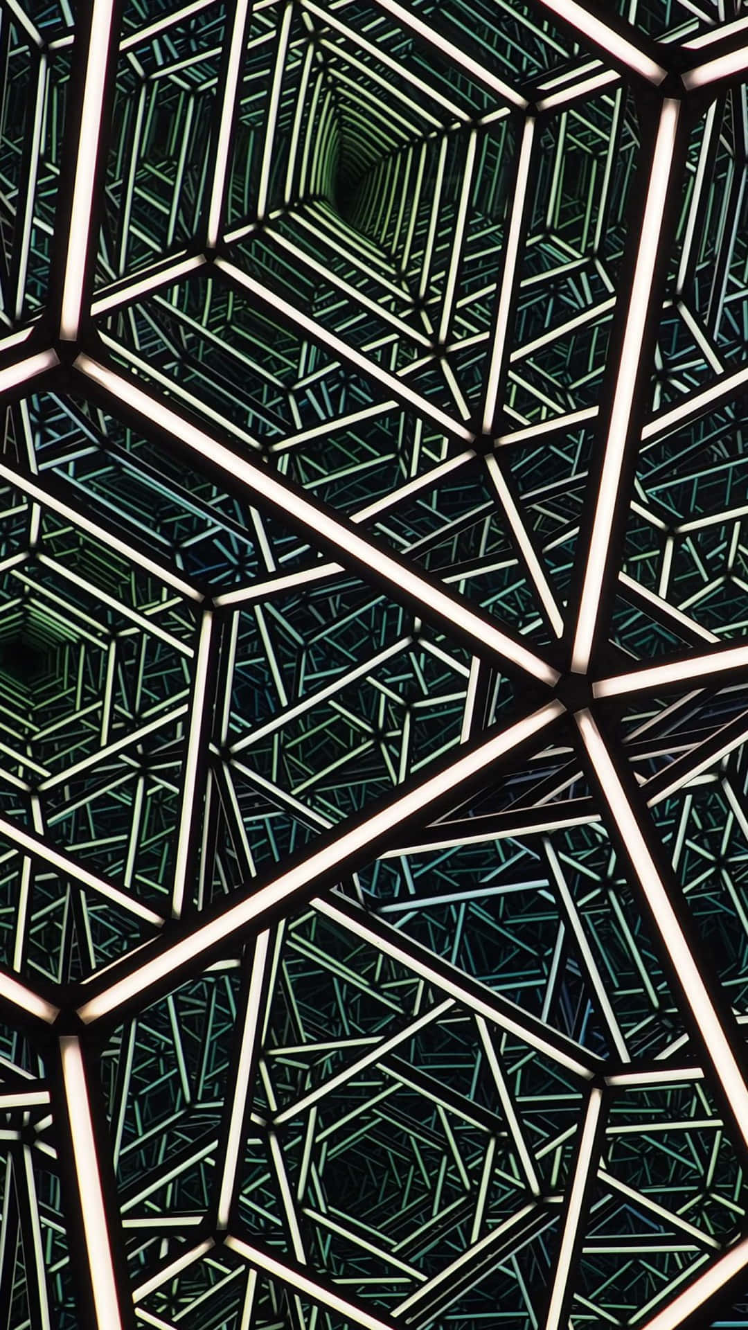 Majestetiske Hyperbolske Portaler I Rommet Bakgrunnsbildet