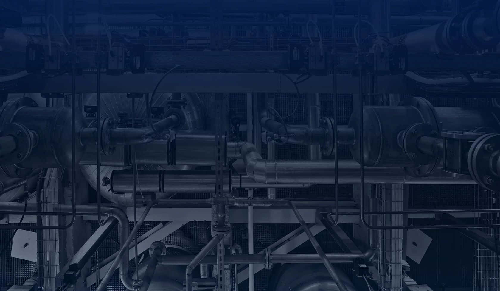 Industrial Complex at Sunset