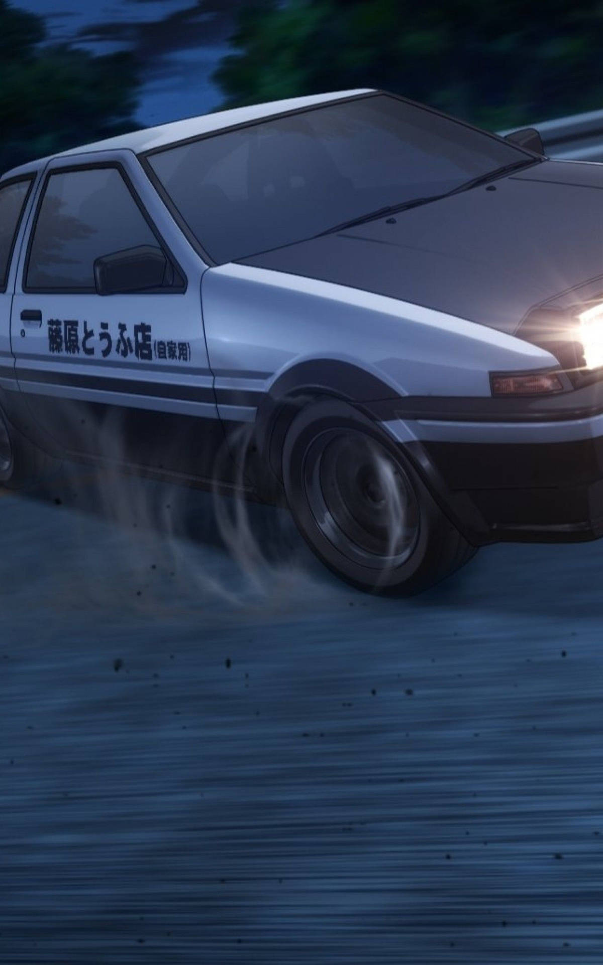 Initial D Drift Bevegelse Bakgrunnsbildet