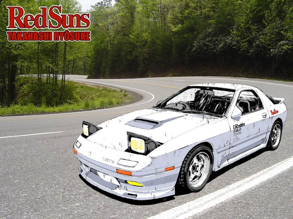 Initial D Red Suns Bakgrunnsbildet