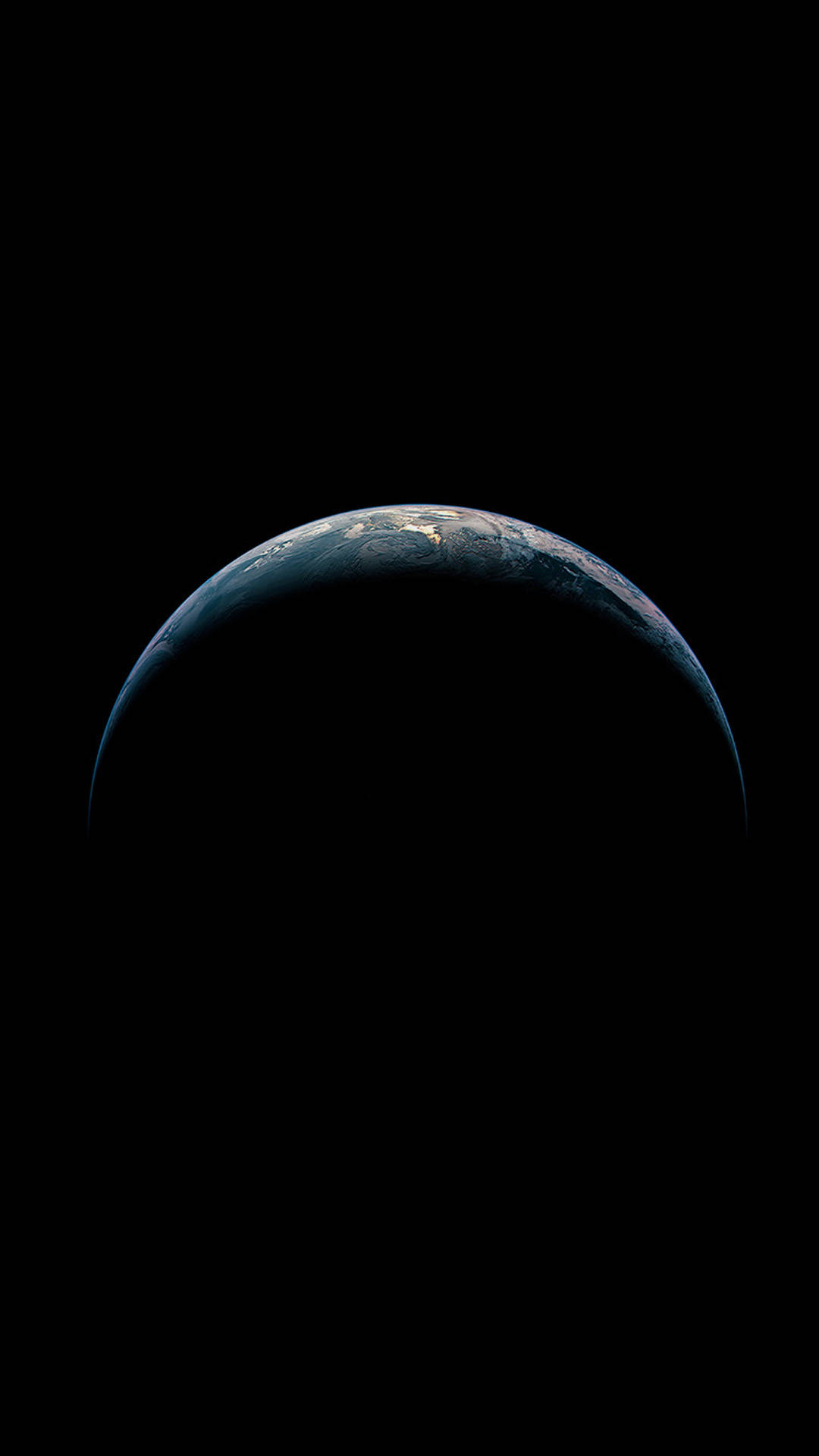 Ios 13 Planeet Silhouet Achtergrond