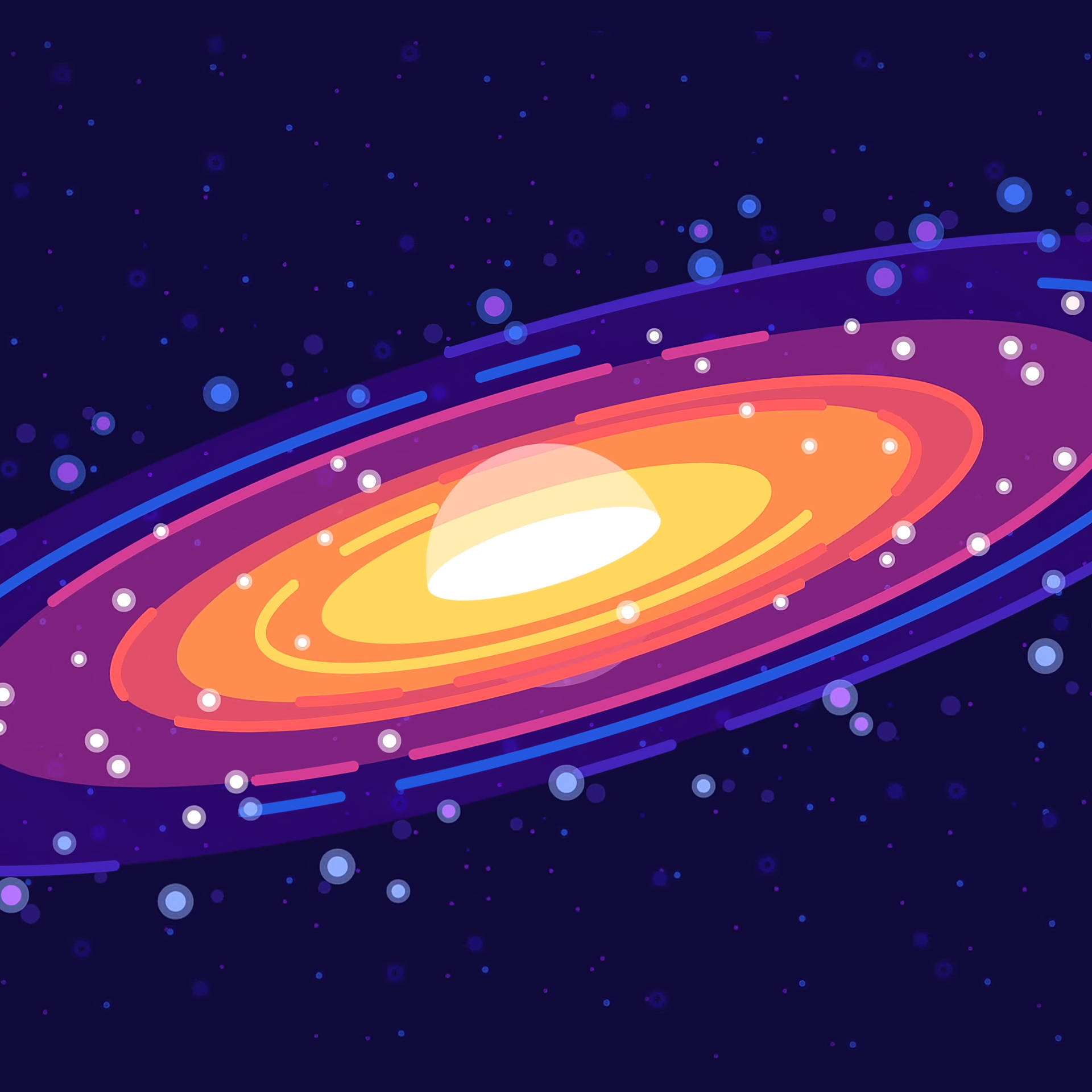 iPad Pro 12.9 Solar System Artwork Wallpaper