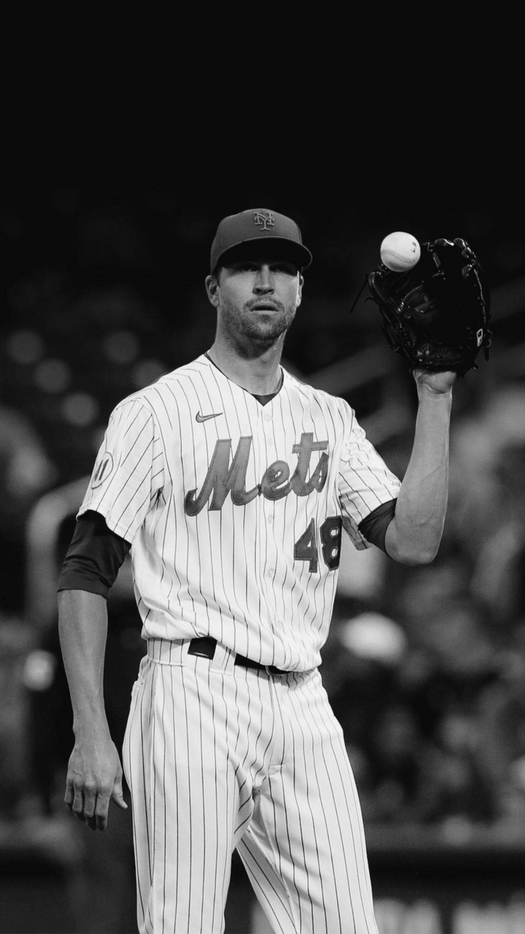 Jacob deGrom Grayscale Wallpaper
